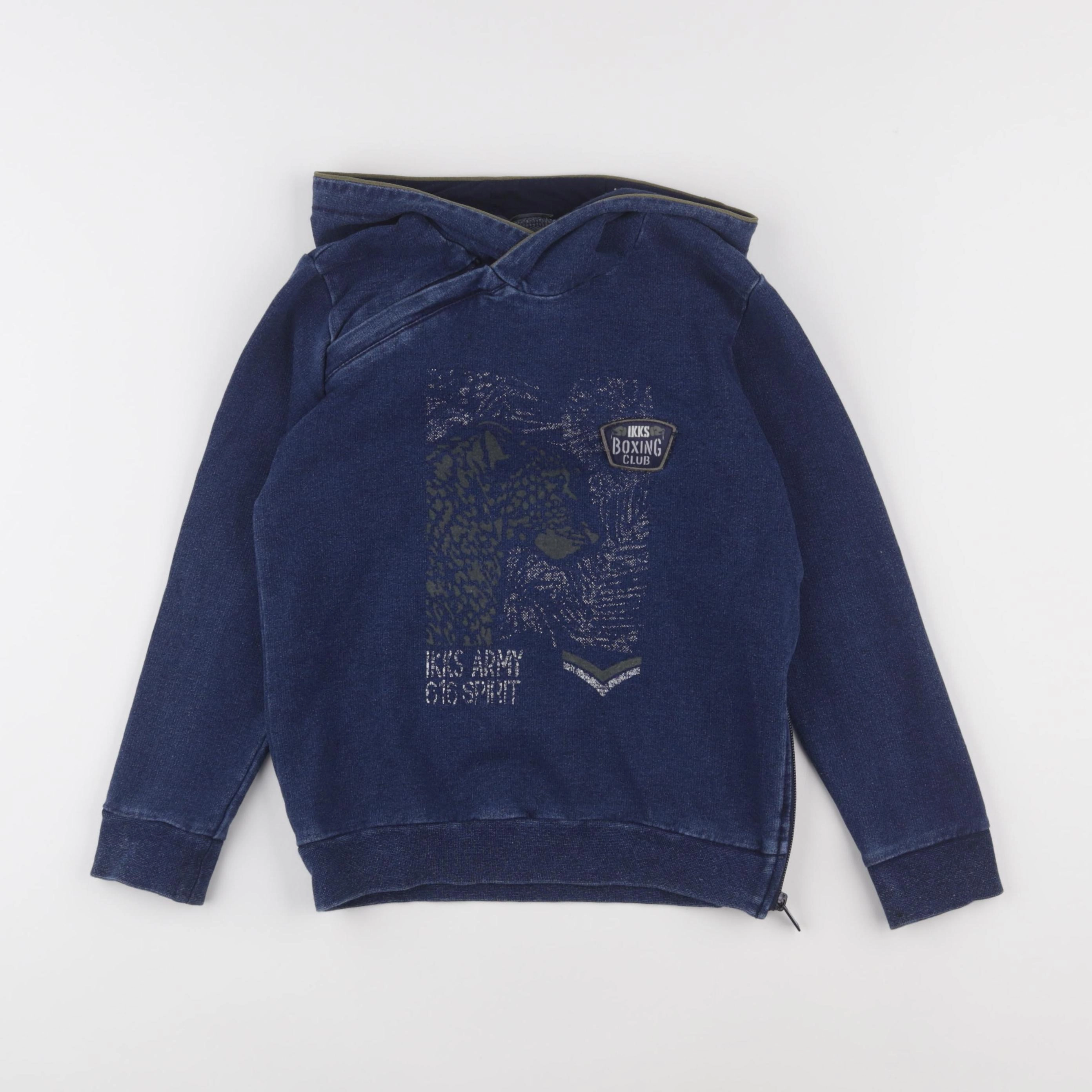 IKKS - sweat bleu - 8 ans