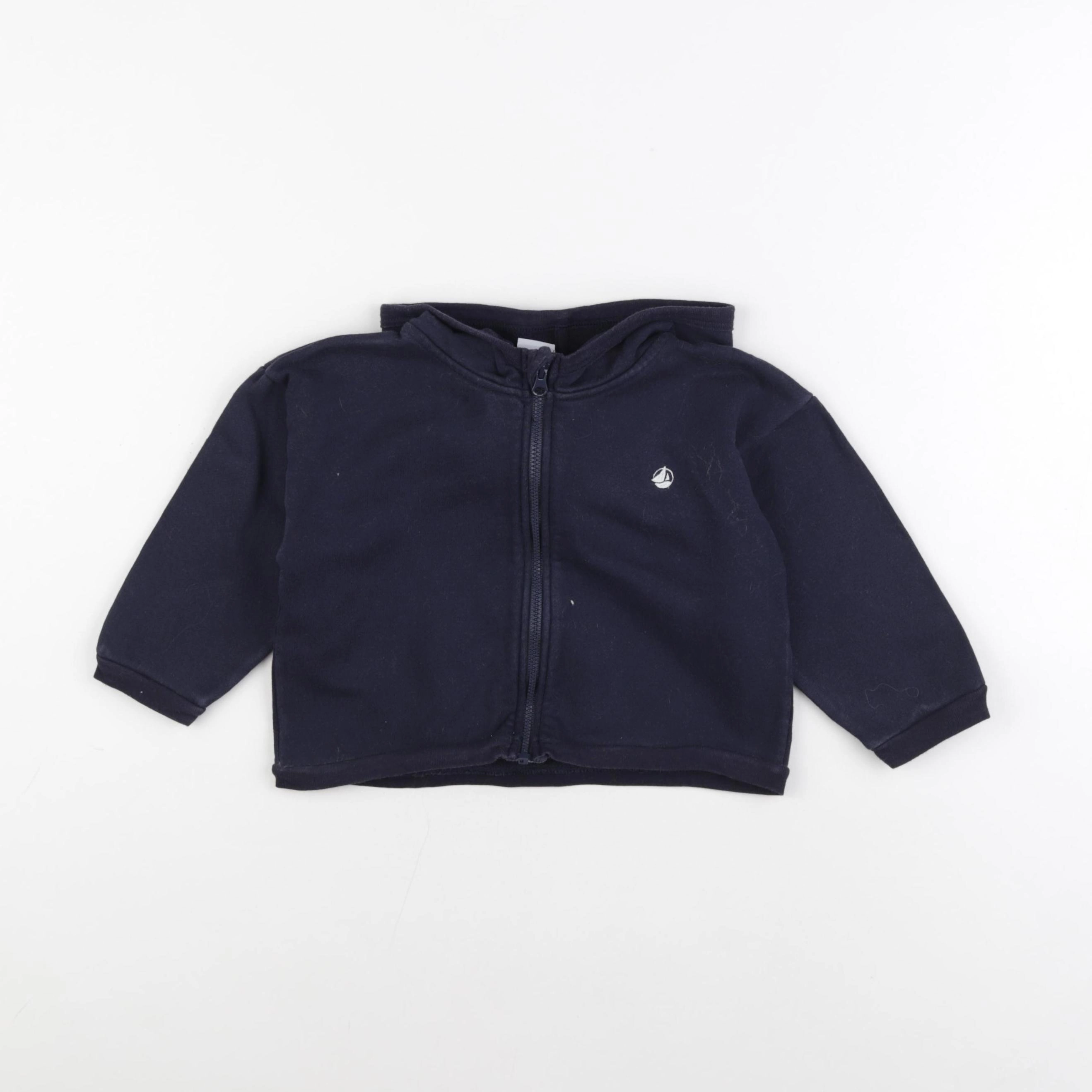 Petit Bateau - sweat bleu - 24 mois