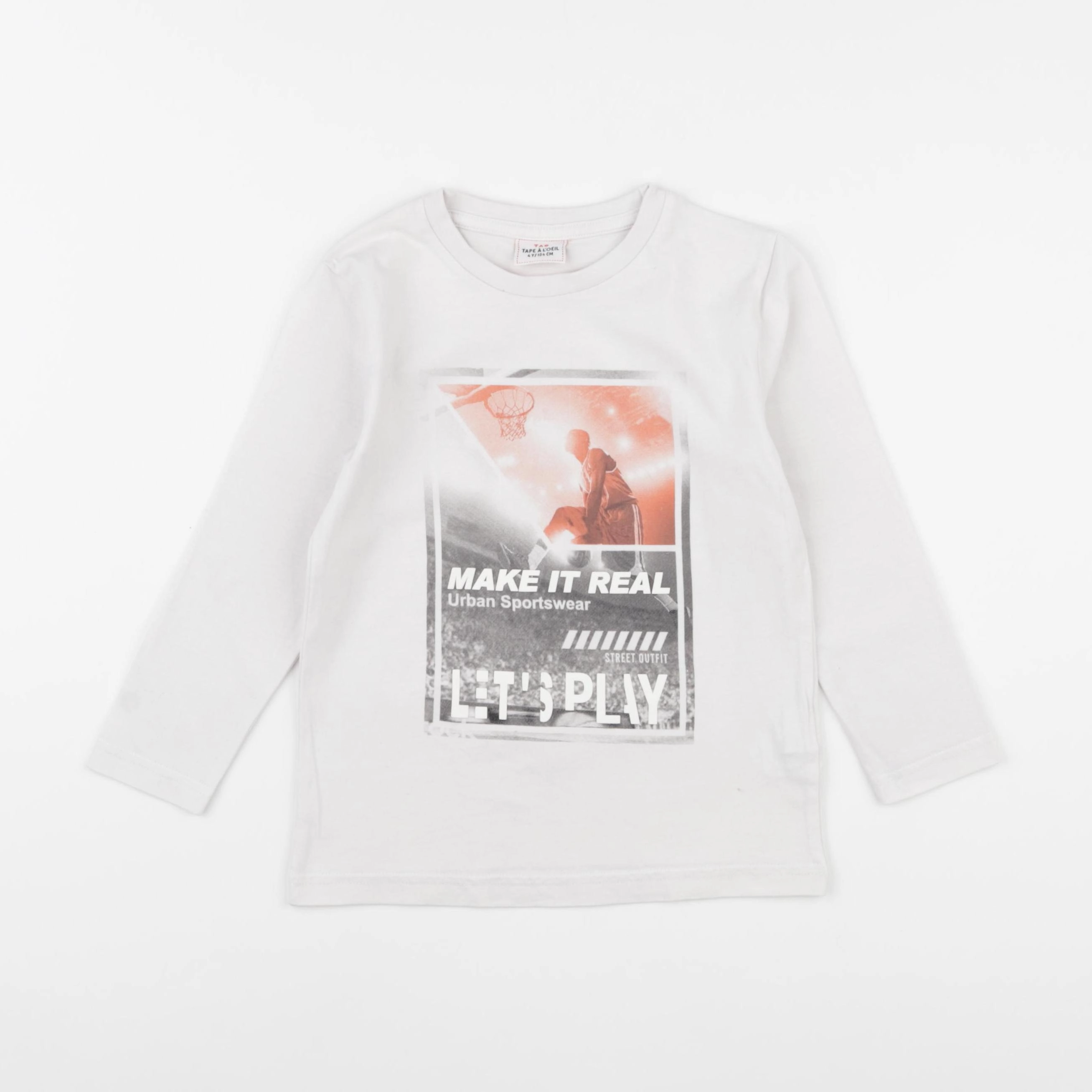 Tape à l'oeil - tee-shirt blanc - 4 ans