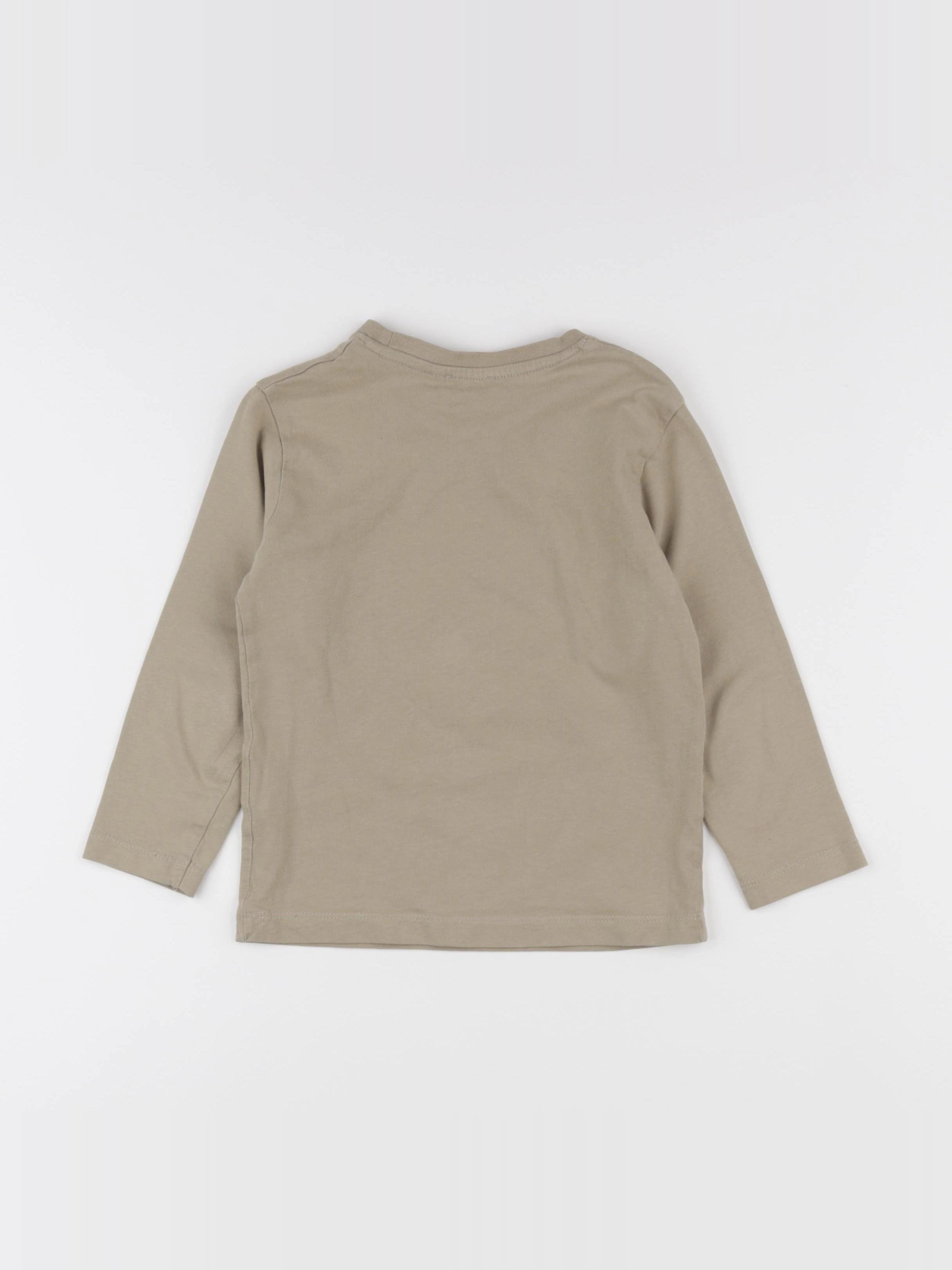 IKKS - tee-shirt beige - 4 ans