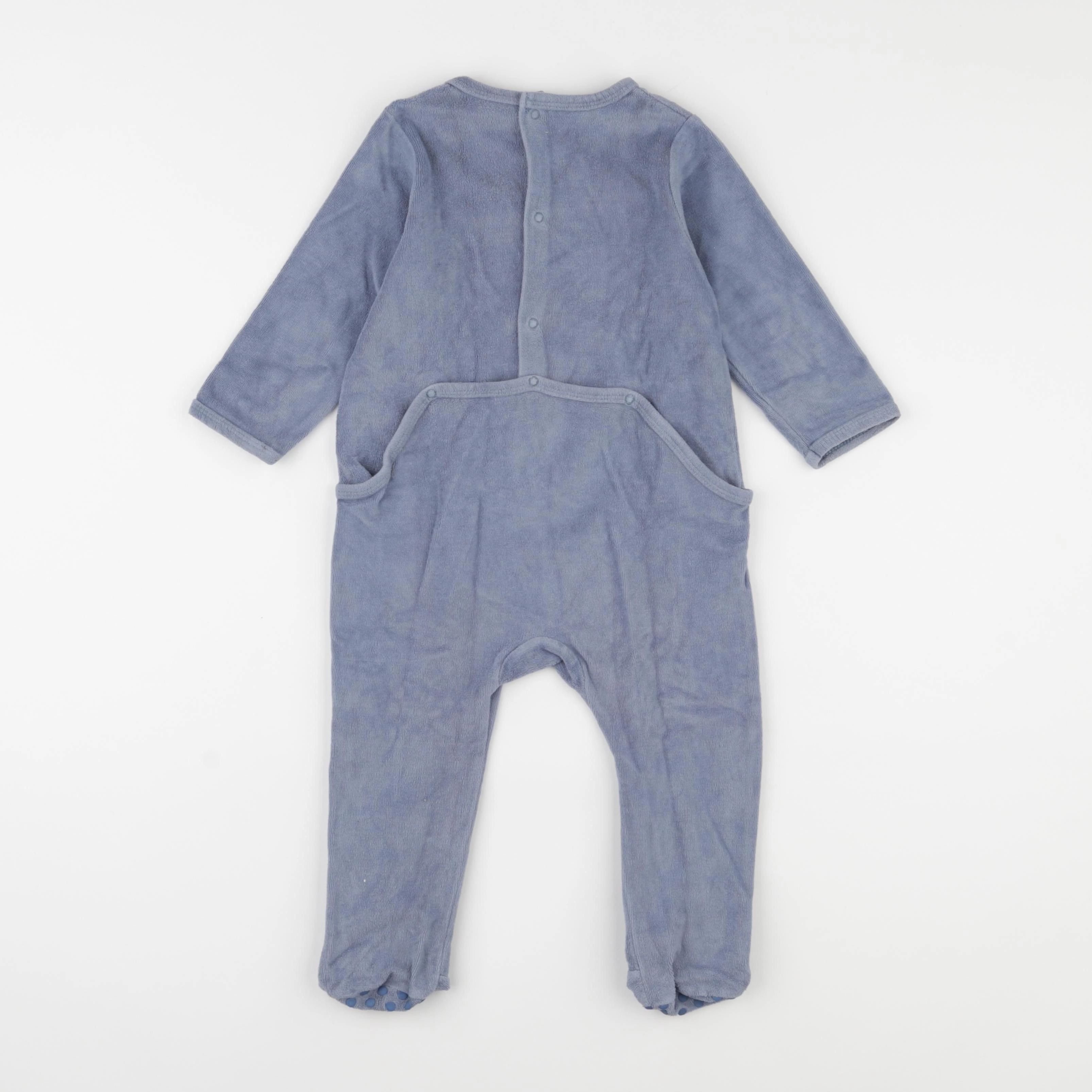Vertbaudet - pyjama velours bleu - 18 mois