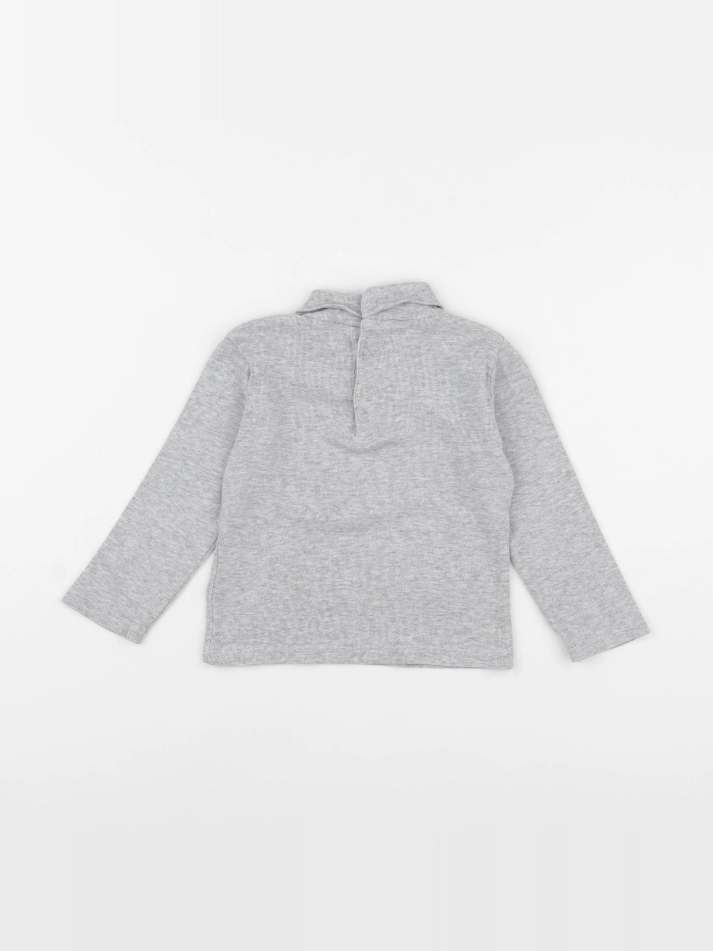 Vertbaudet - sous-pull gris - 2 ans