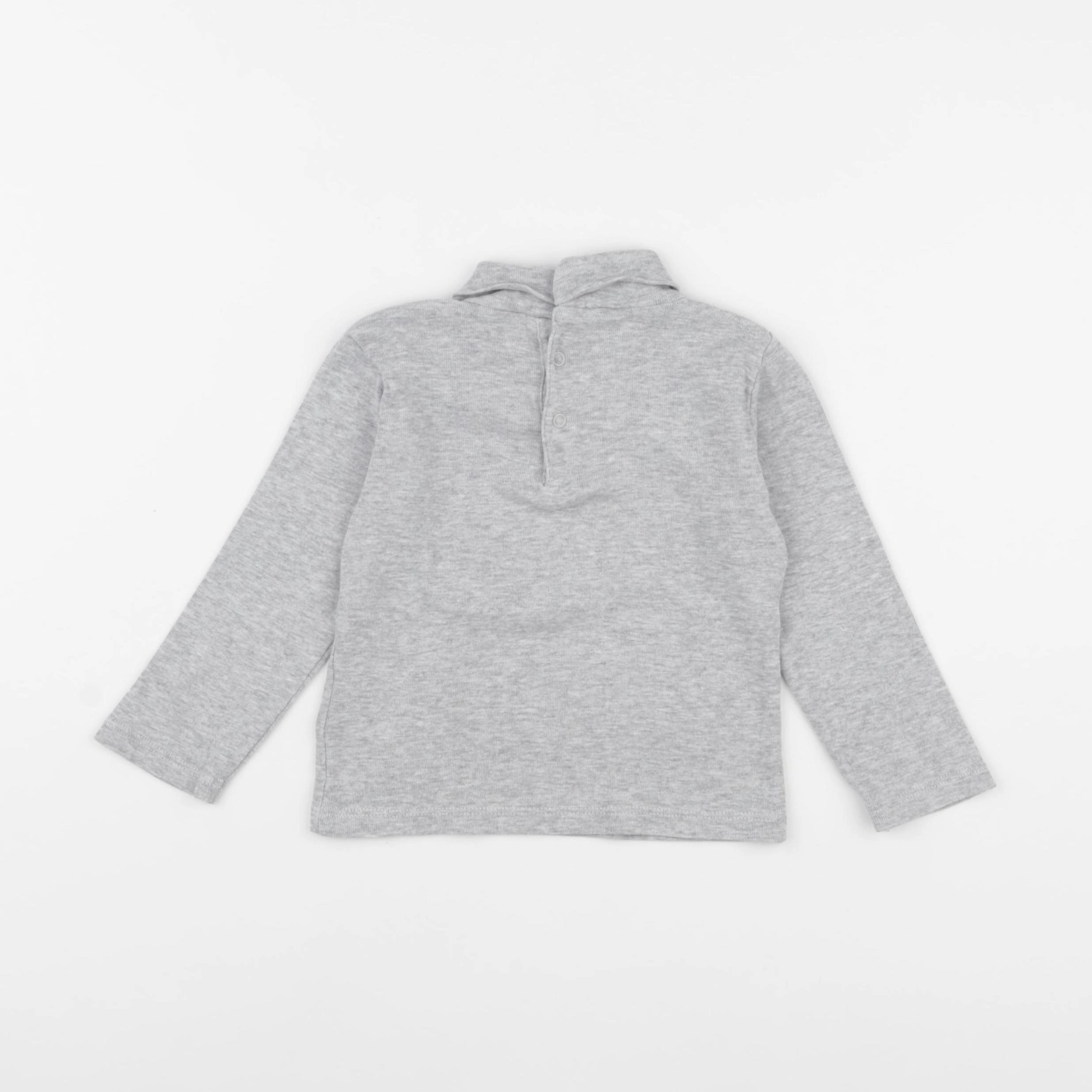 Vertbaudet - sous-pull gris - 2 ans