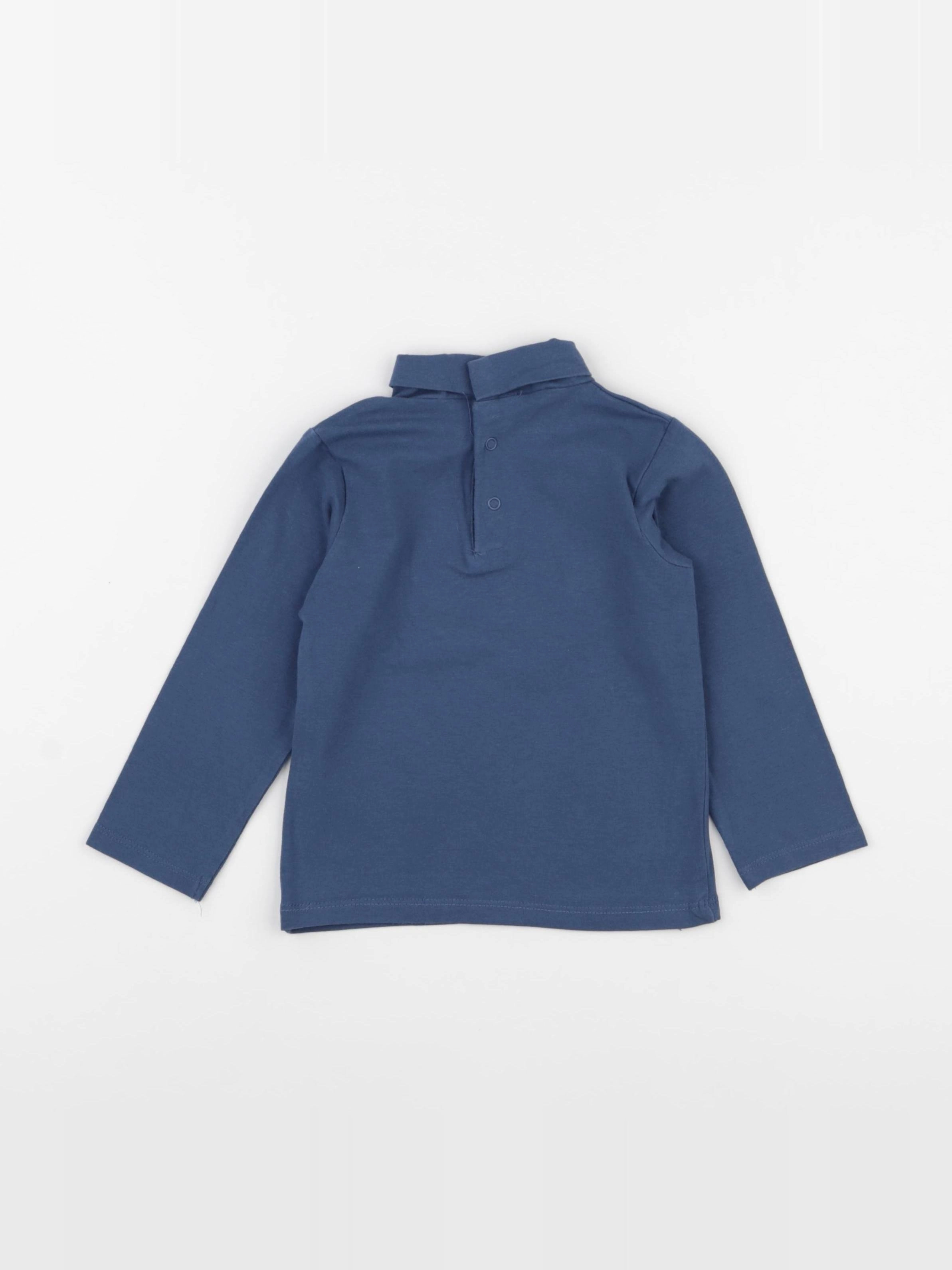 Vertbaudet - sous-pull bleu - 24 mois