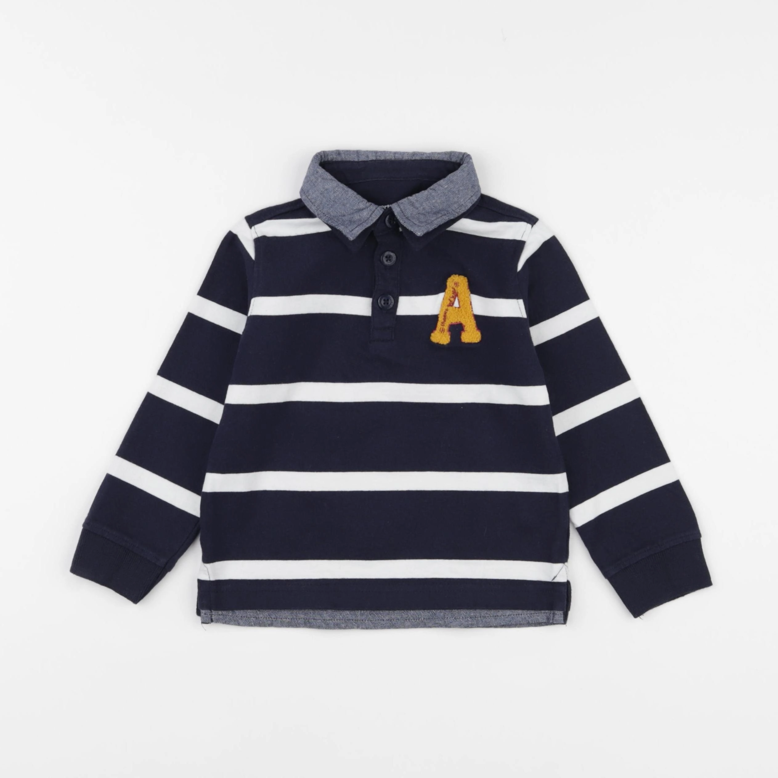 Vertbaudet - polo bleu - 3 ans