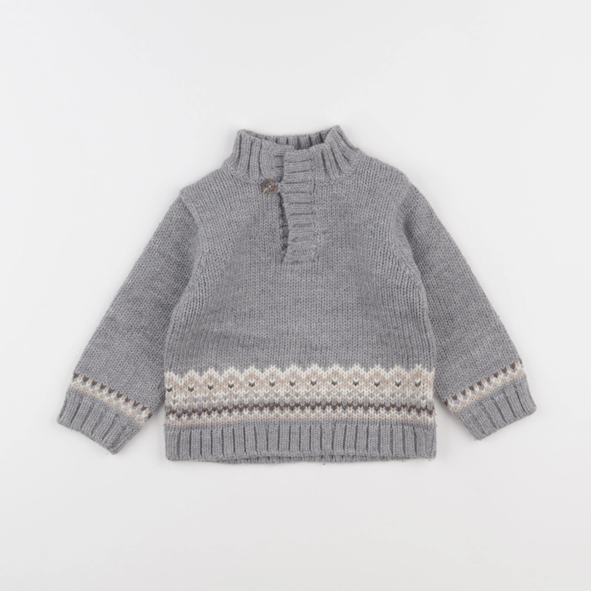 Jacadi - pull gris - 18 mois