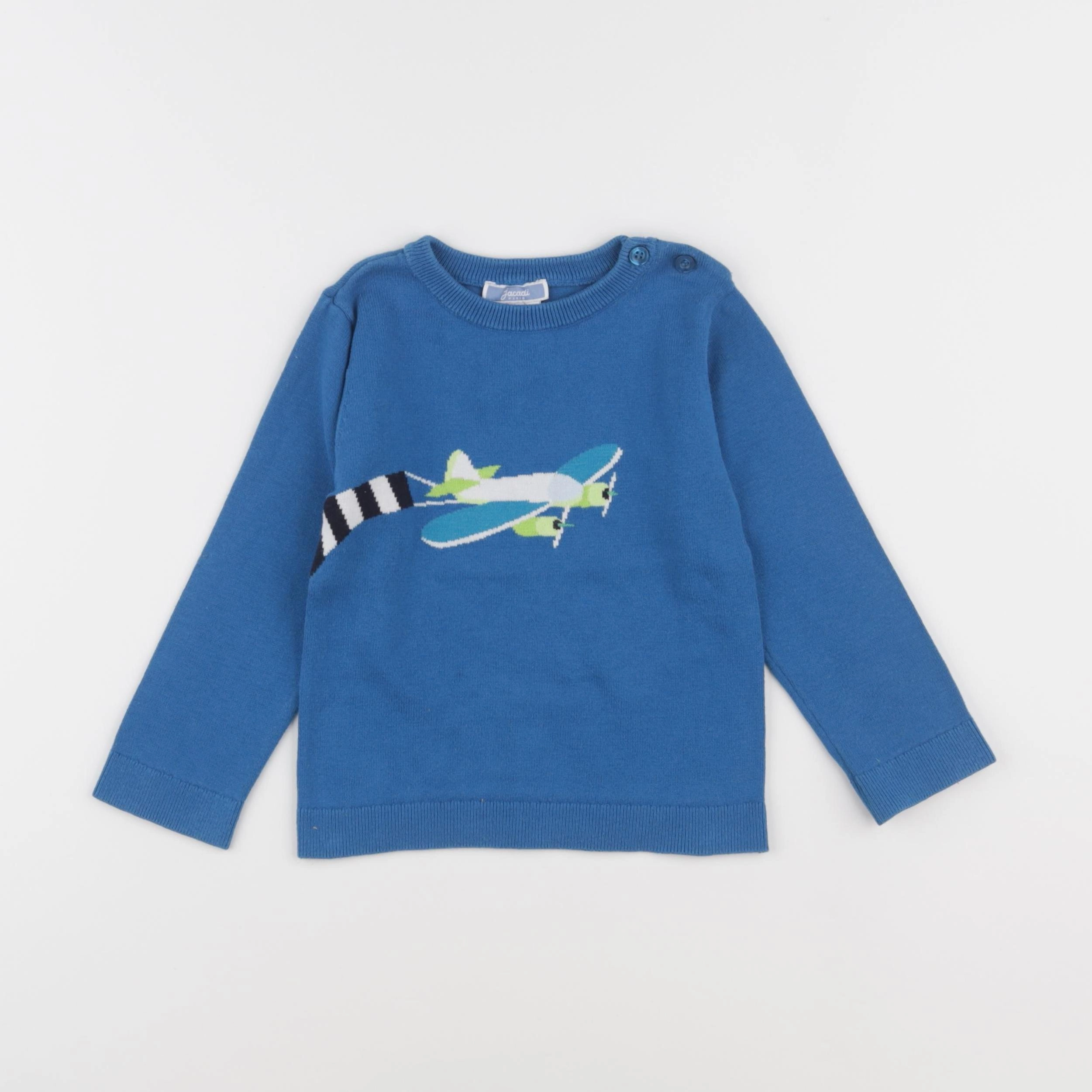 Jacadi - pull bleu - 36 mois