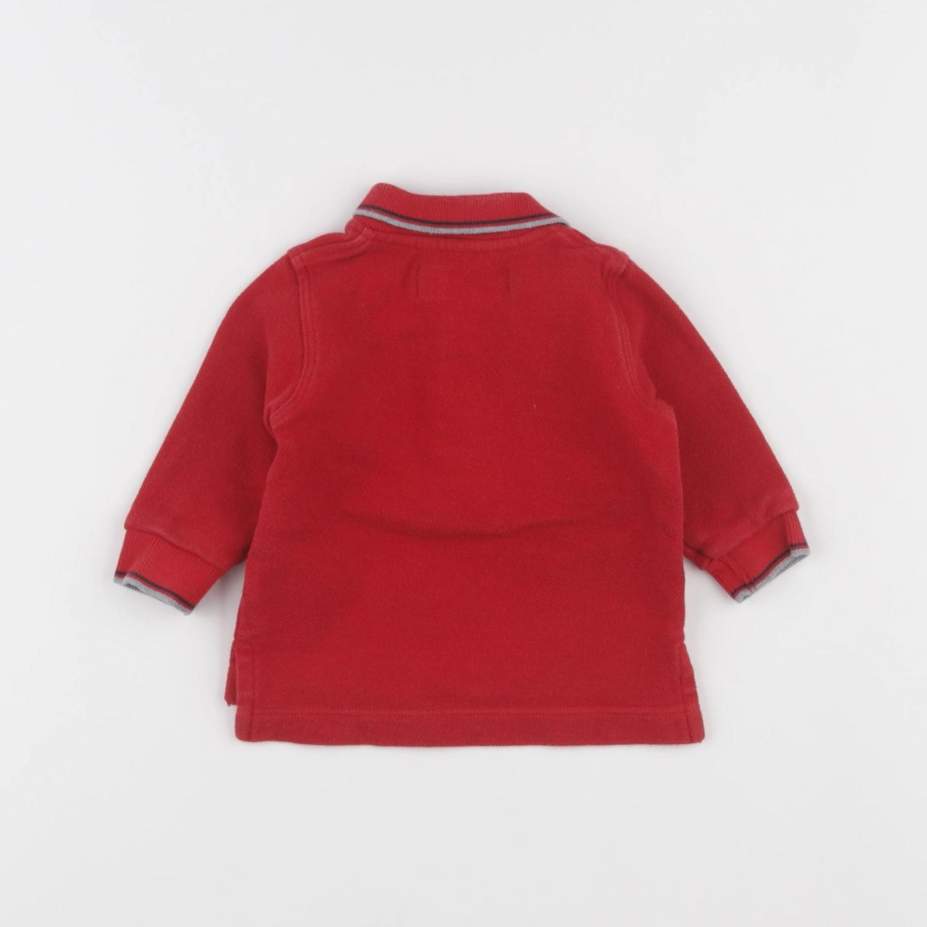 Petit Bateau - polo rouge - 3 mois