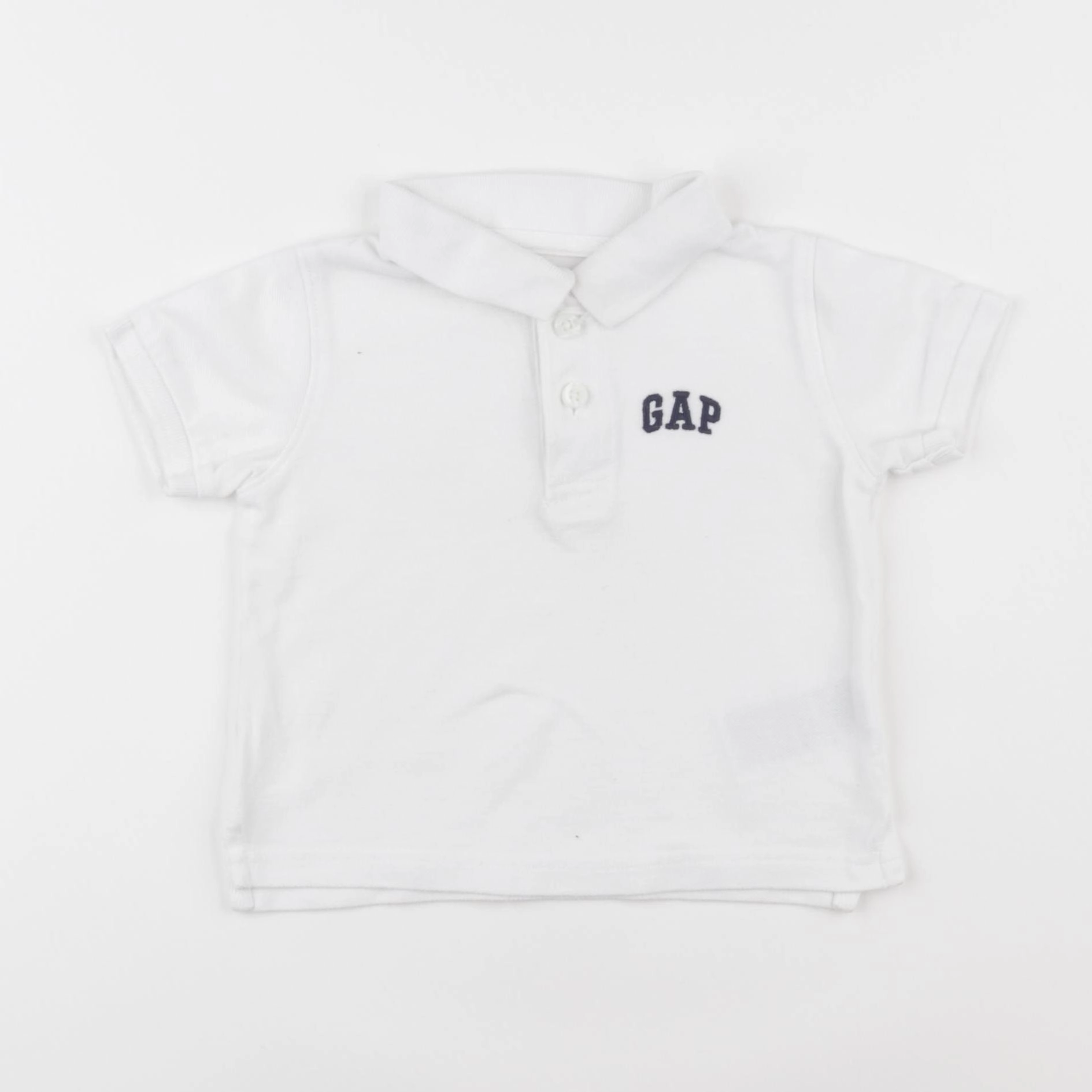 GAP - polo blanc - 12/18 mois