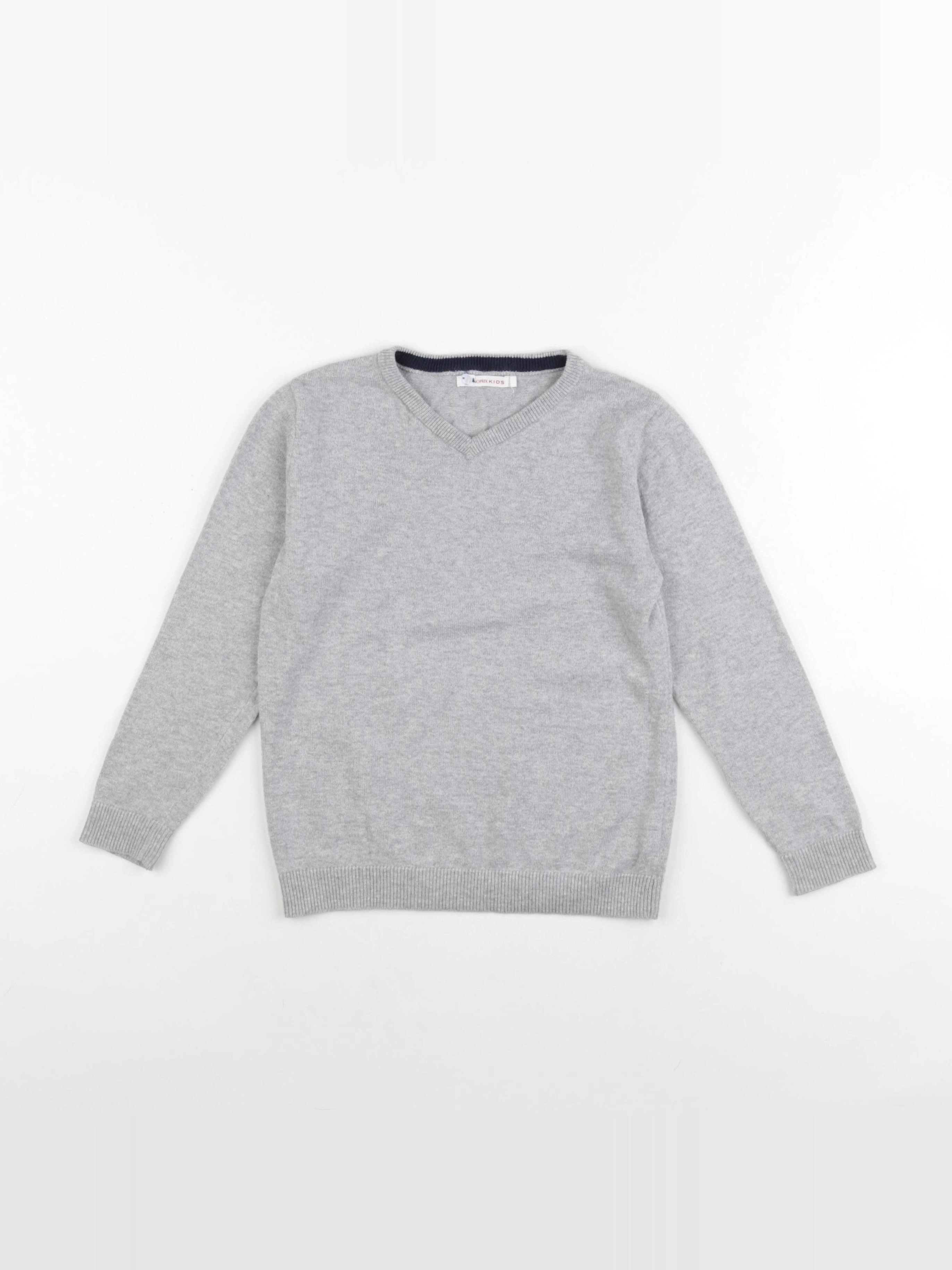 Monoprix - pull gris - 6 ans