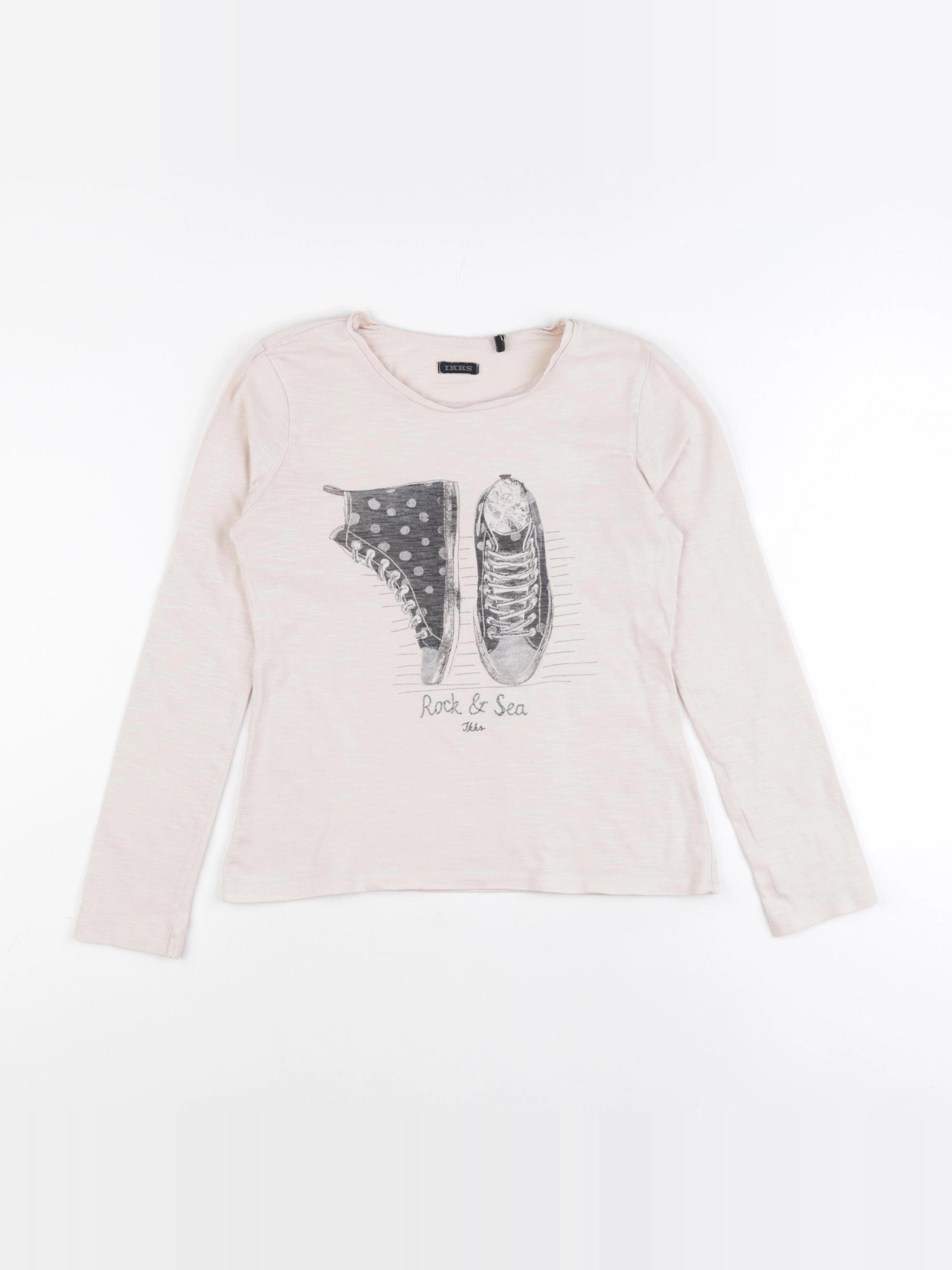 IKKS - tee-shirt beige - 10 ans