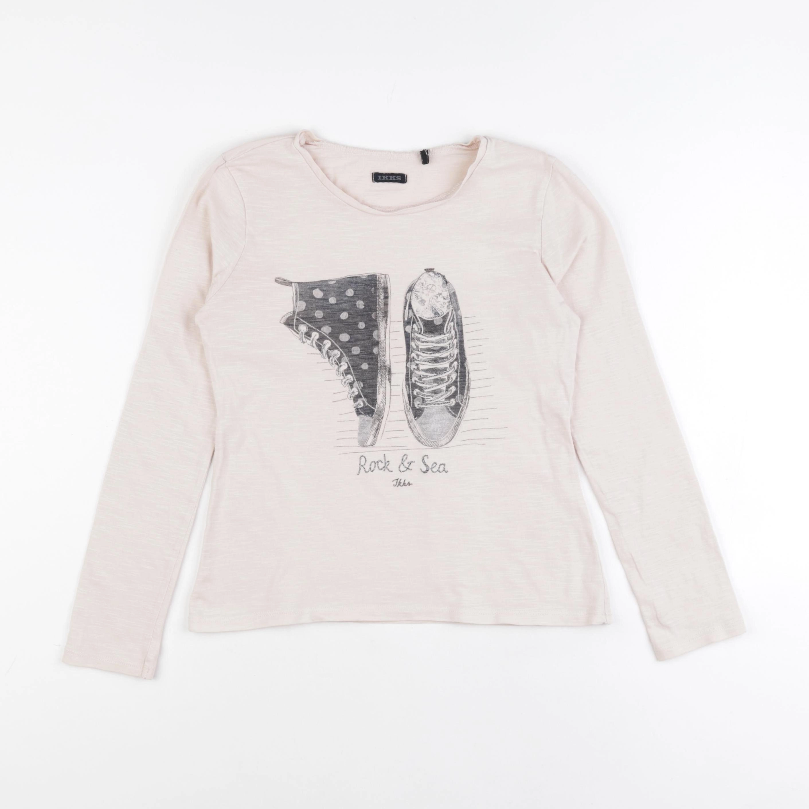 IKKS - tee-shirt beige - 10 ans