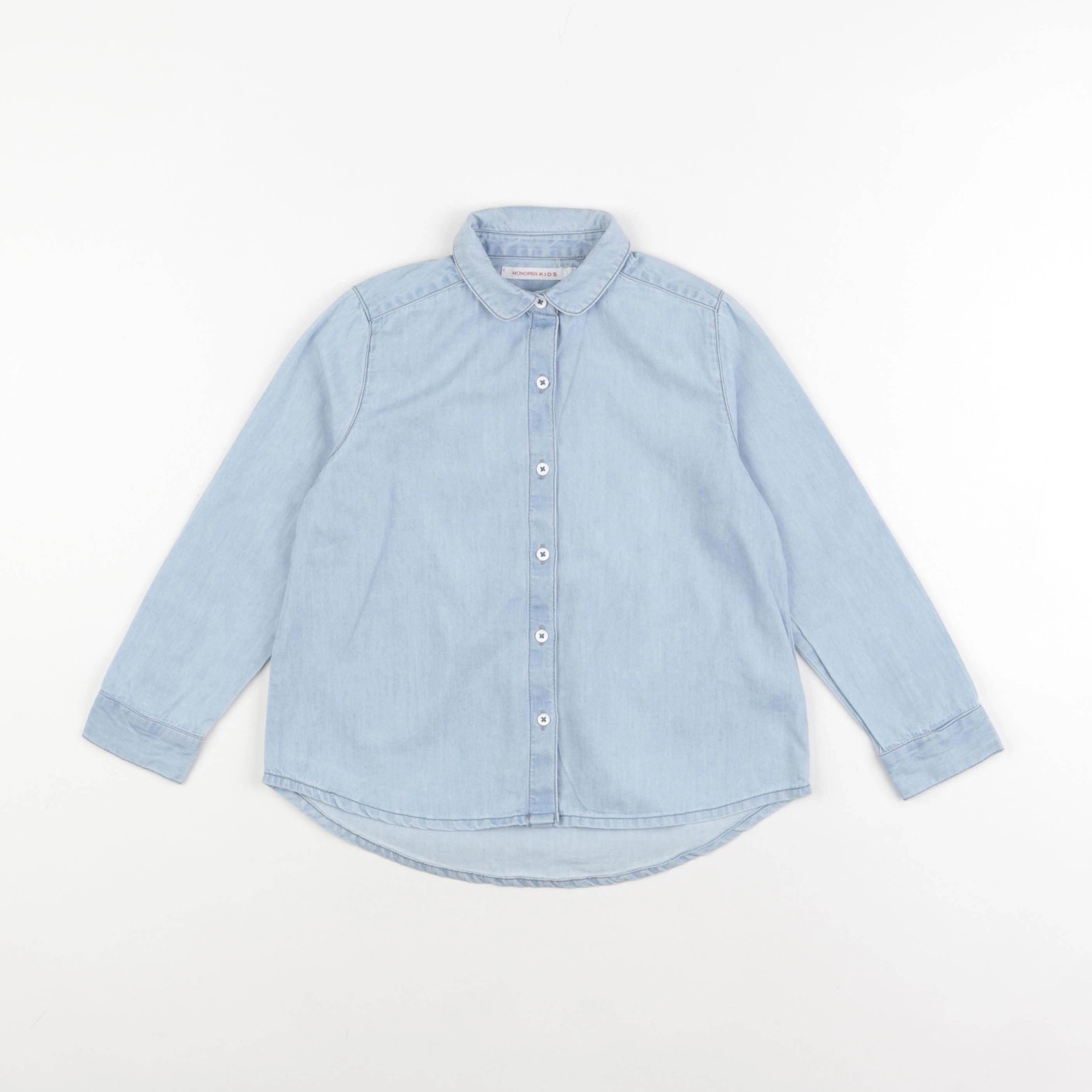 Monoprix - chemise bleu - 4 ans