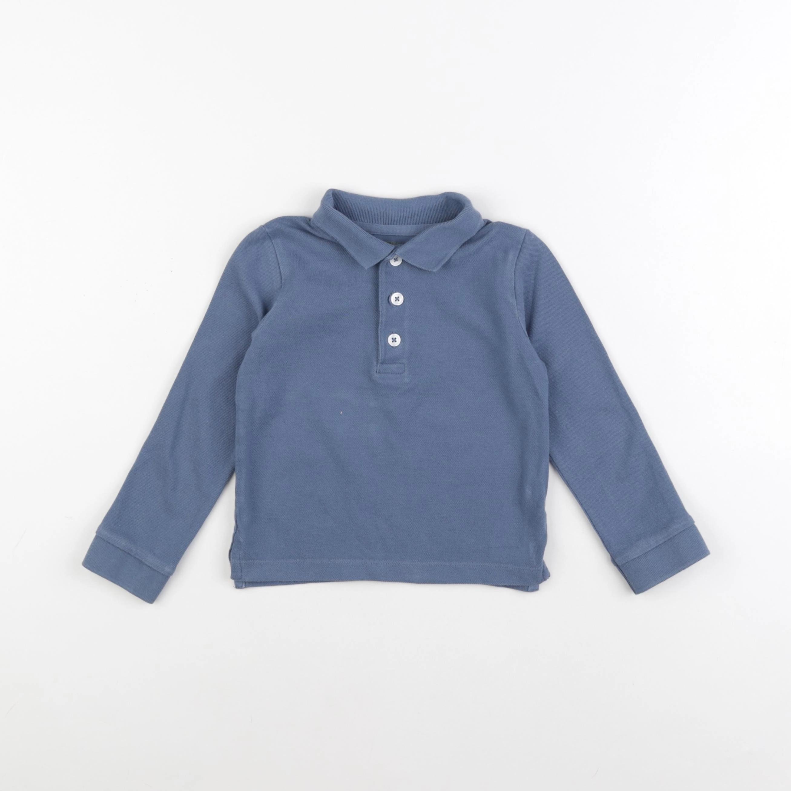 Monoprix - polo bleu - 3 ans