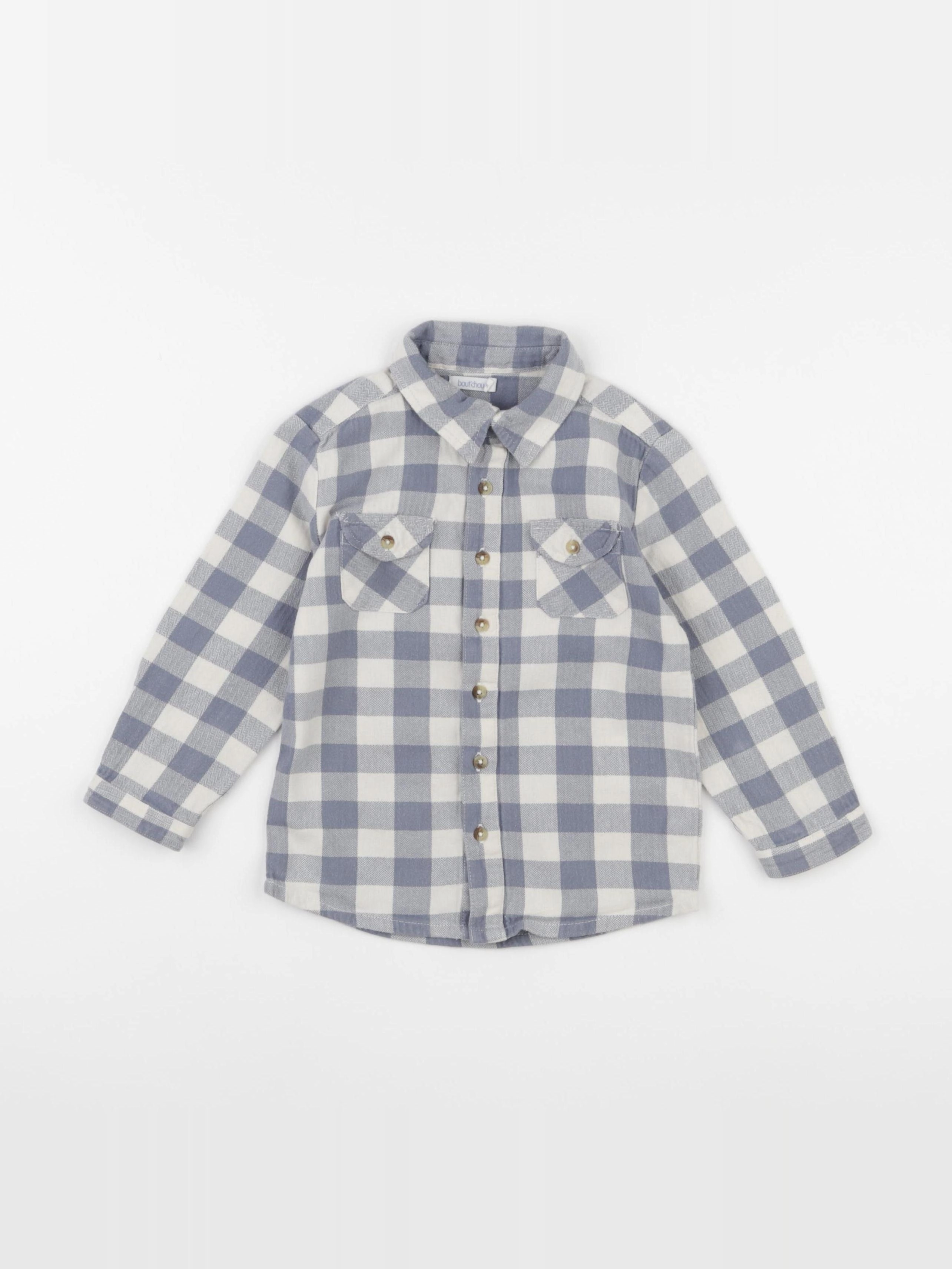 Boutchou - chemise bleu - 24 mois