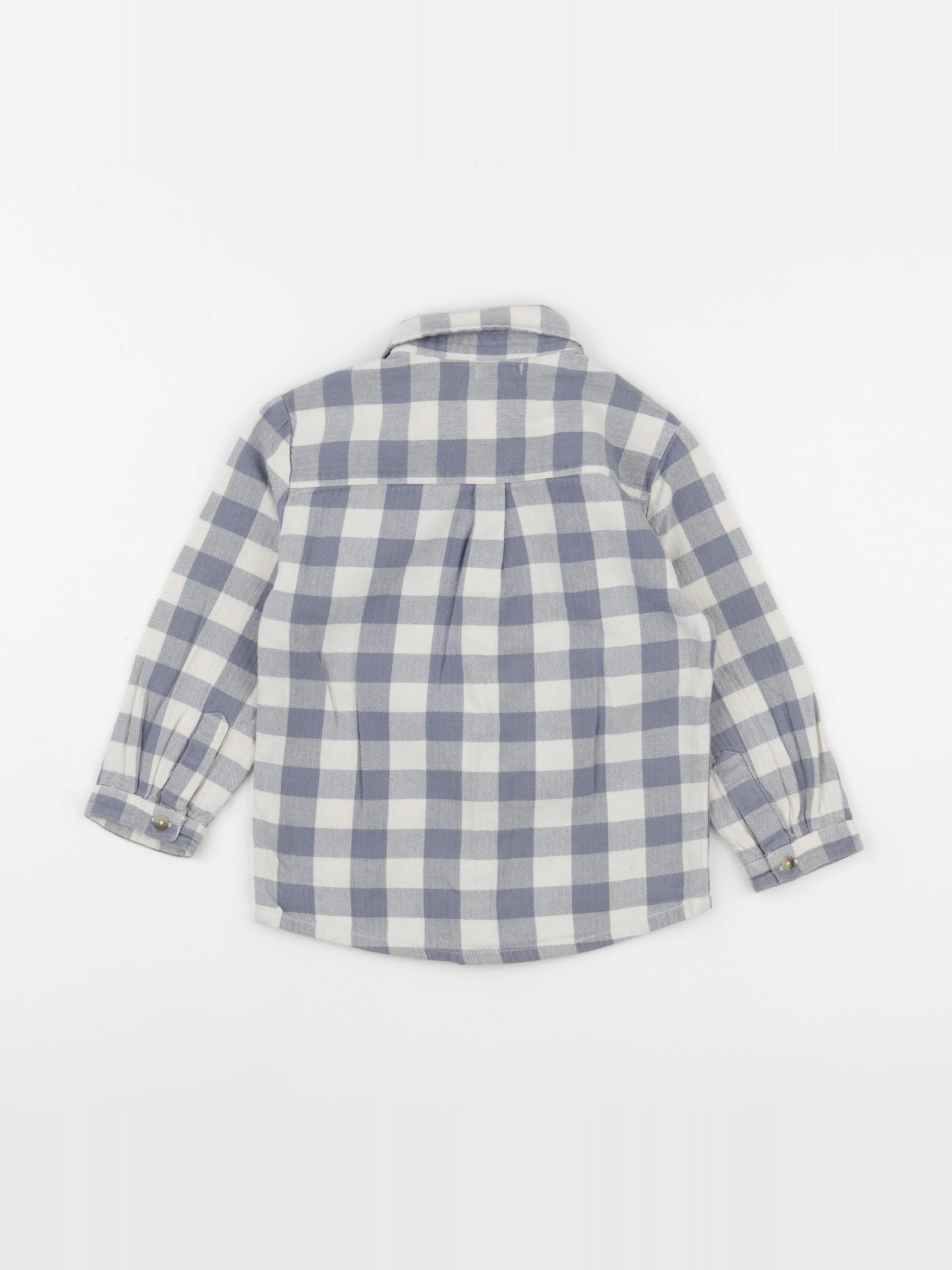 Boutchou - chemise bleu - 24 mois