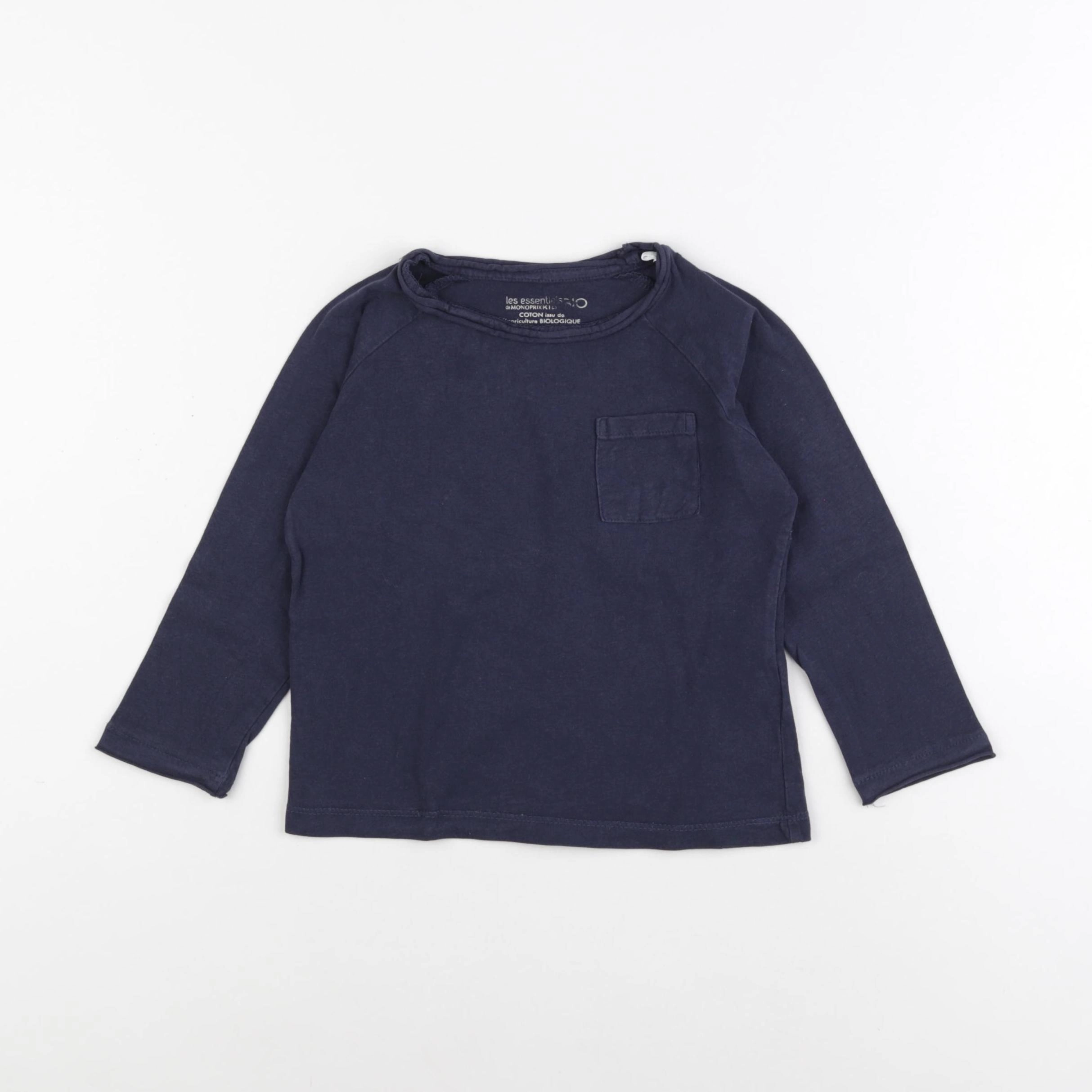 Monoprix - tee-shirt bleu - 4 ans