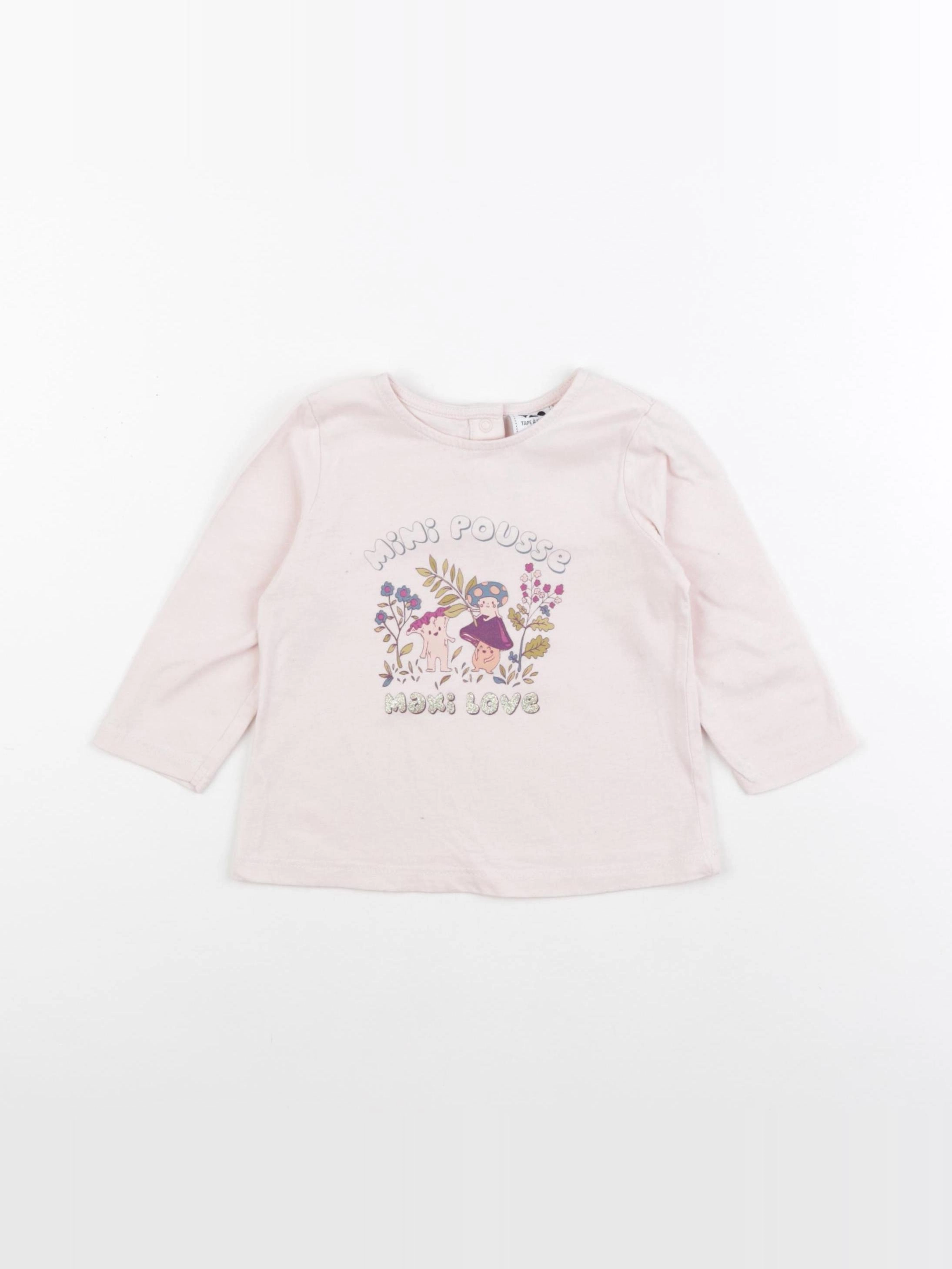 Tape à l'oeil - tee-shirt rose - 9 mois