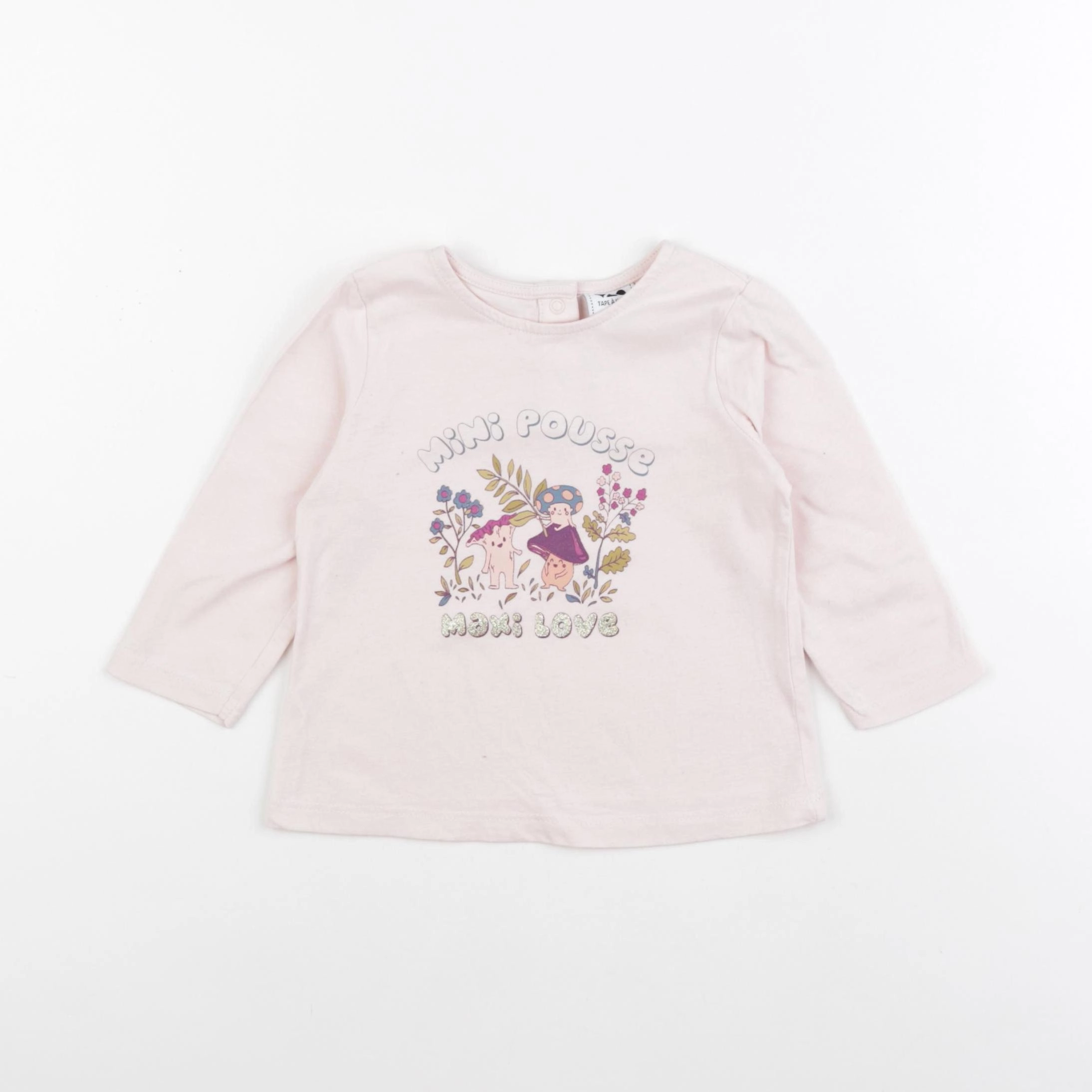 Tape à l'oeil - tee-shirt rose - 9 mois