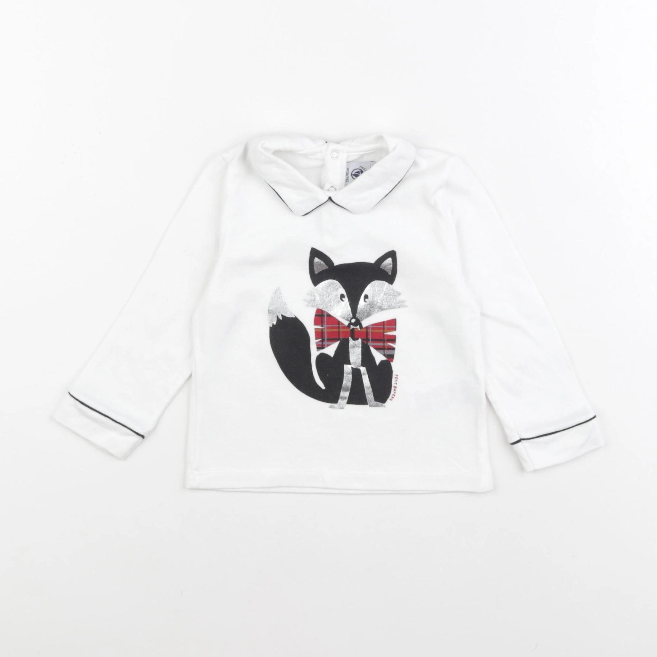 Petit Bateau - tee-shirt blanc - 18 mois