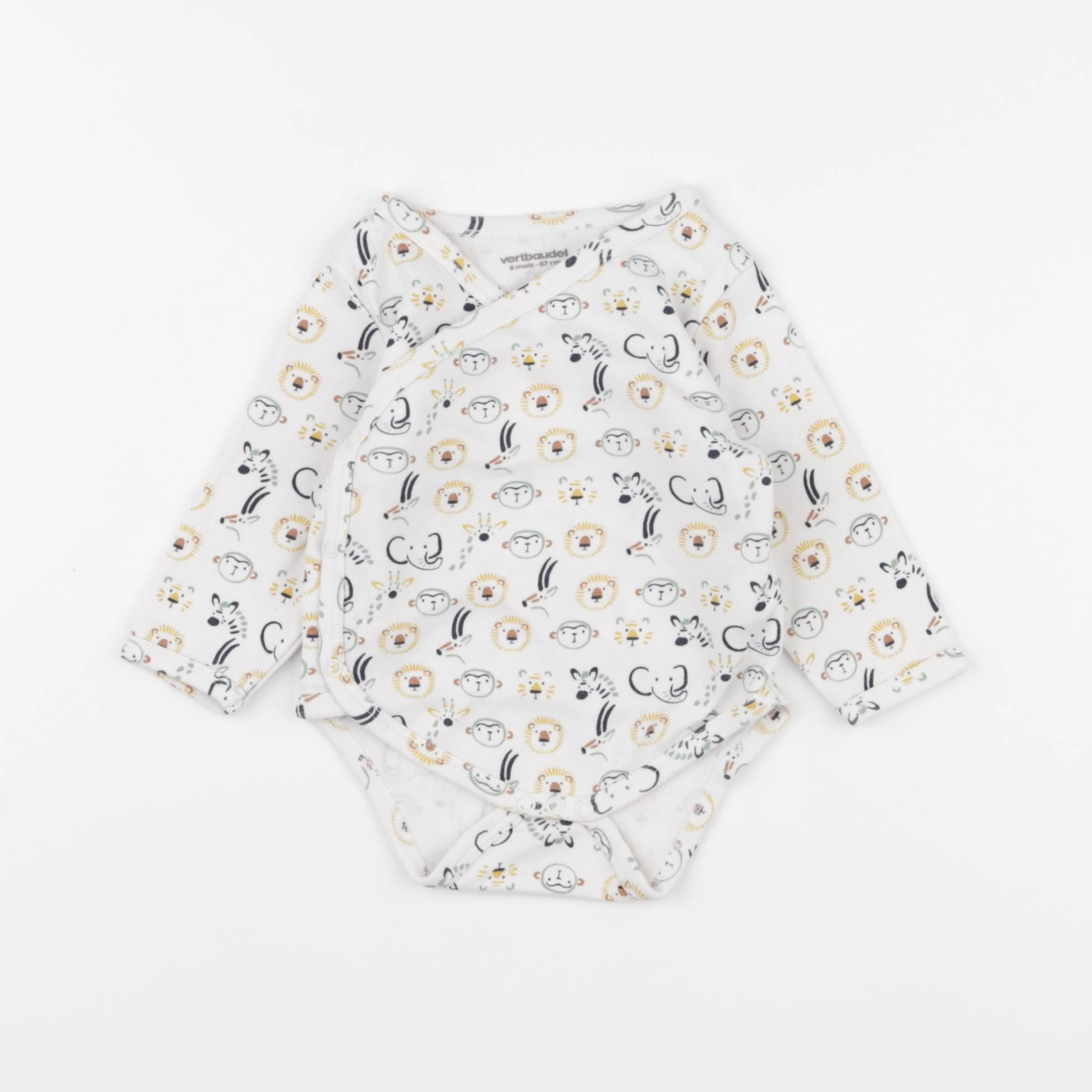 Vertbaudet - body multicolore - 6 mois