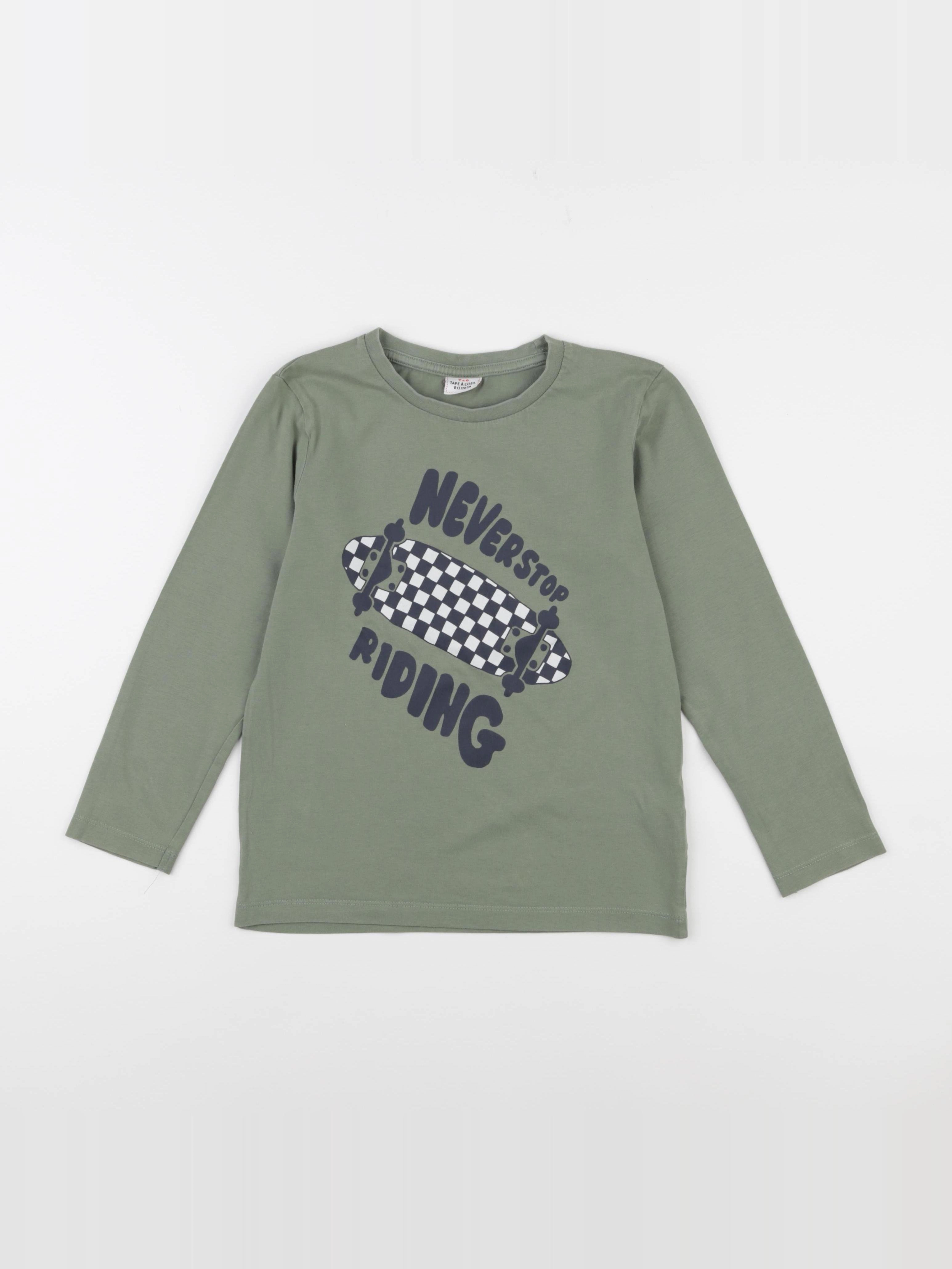 Tape à l'oeil - tee-shirt vert - 8 ans