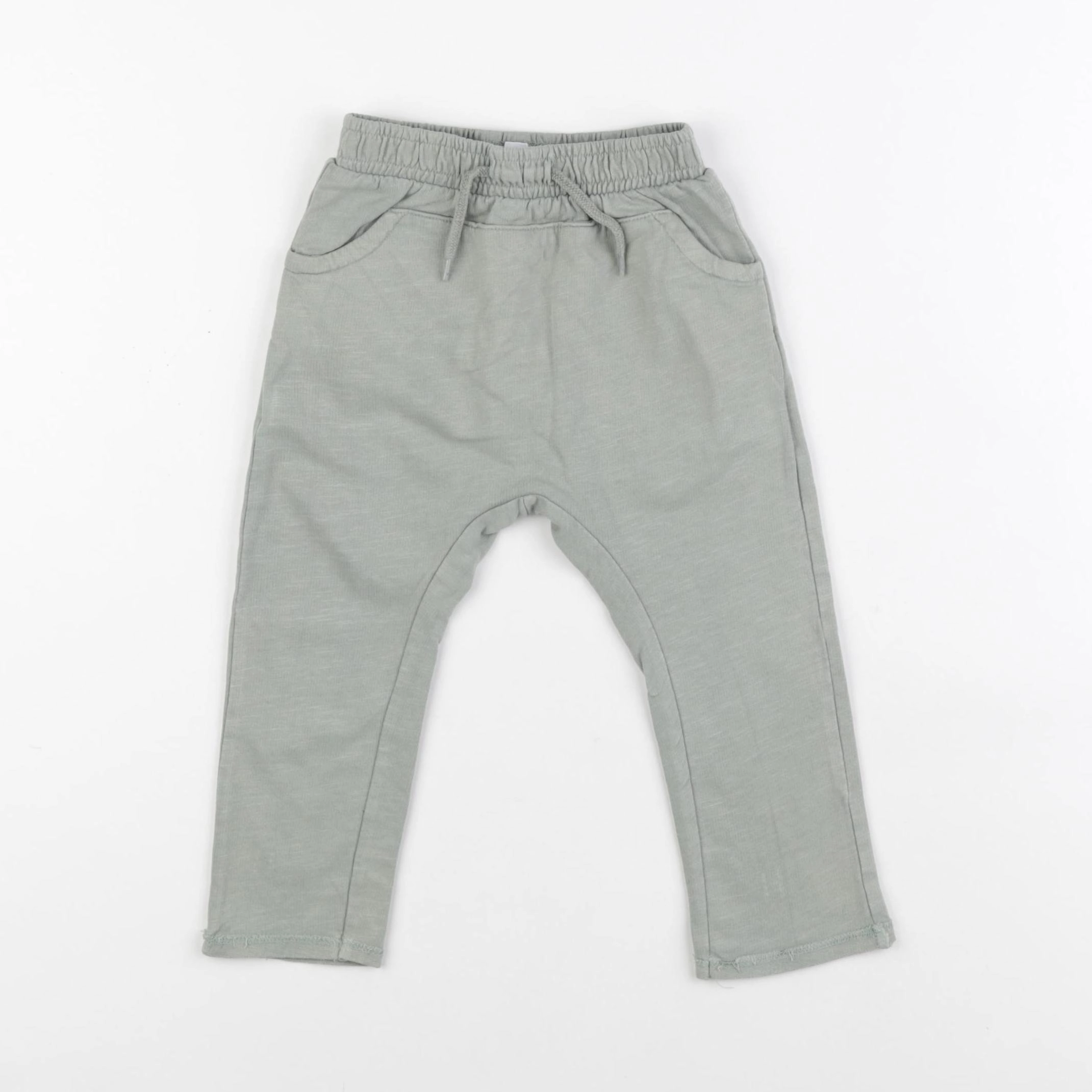 Vertbaudet - pantalon vert - 18 mois