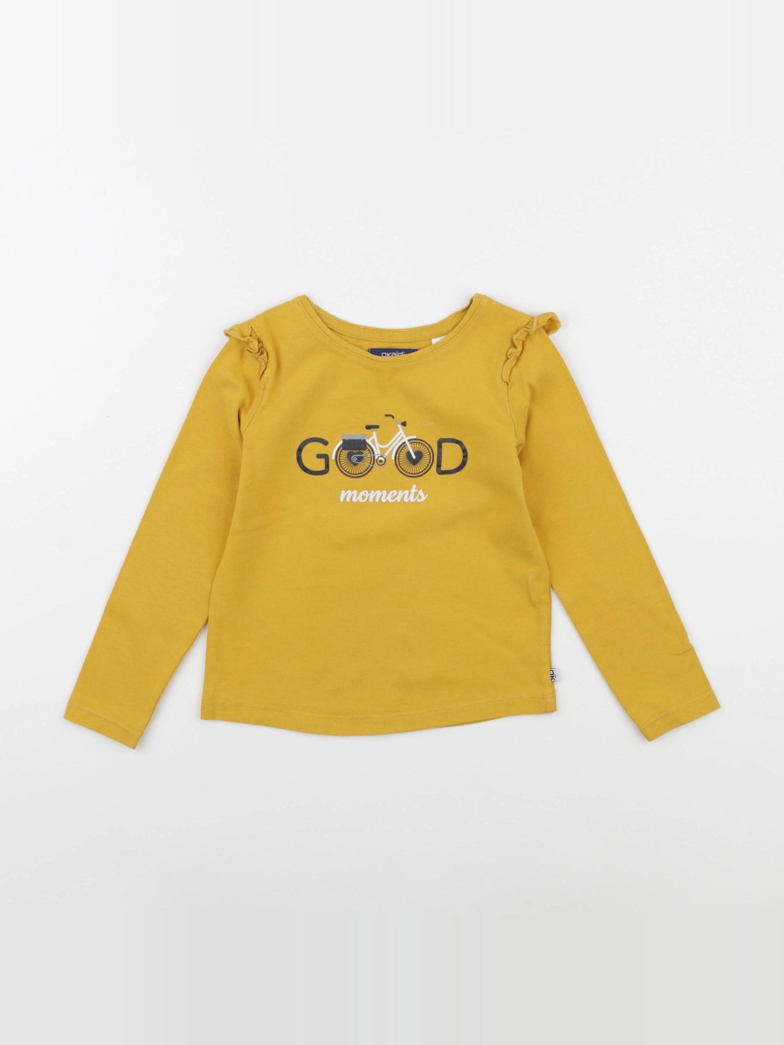 Okaidi - tee-shirt jaune - 3 ans