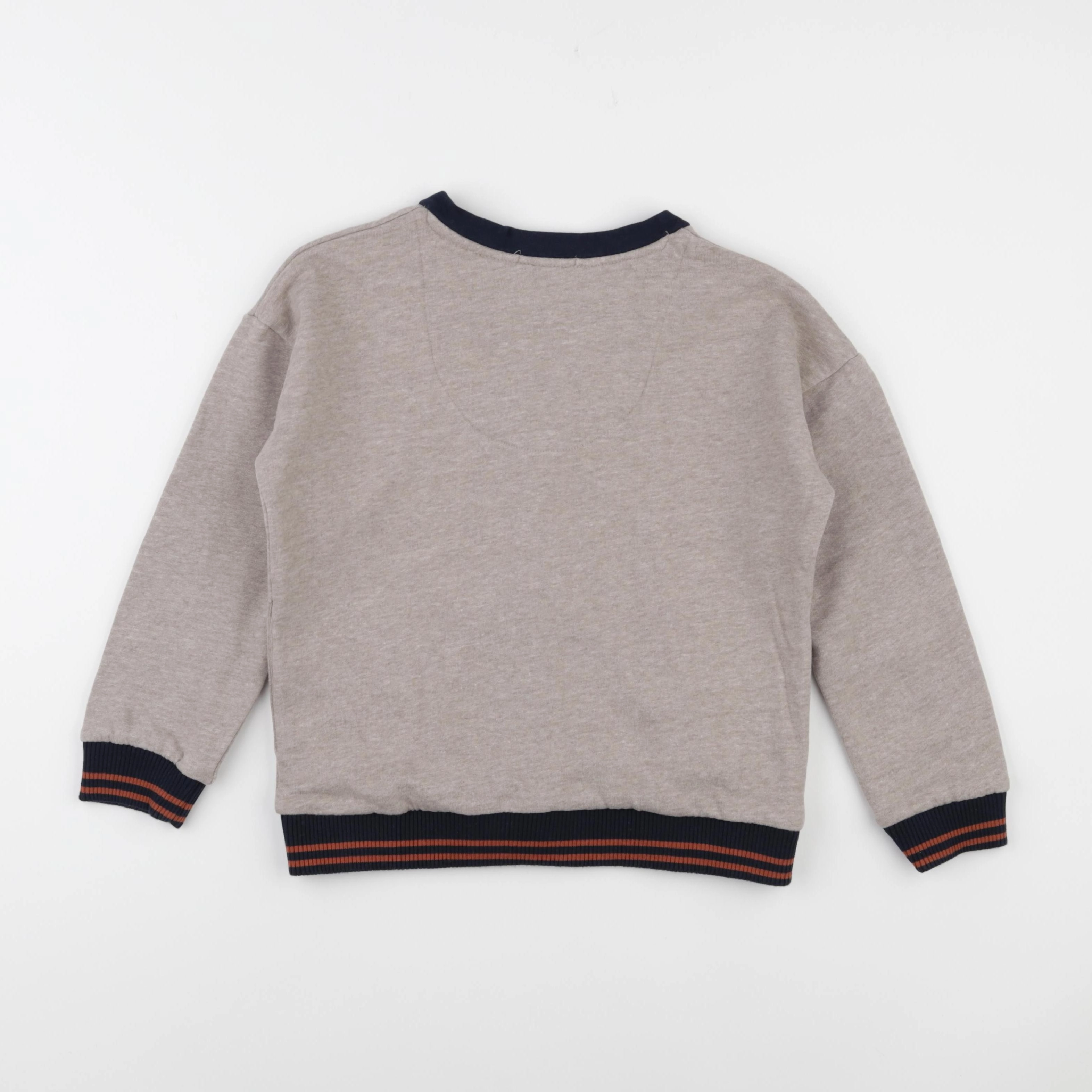 Vertbaudet - sweat marron - 8 ans
