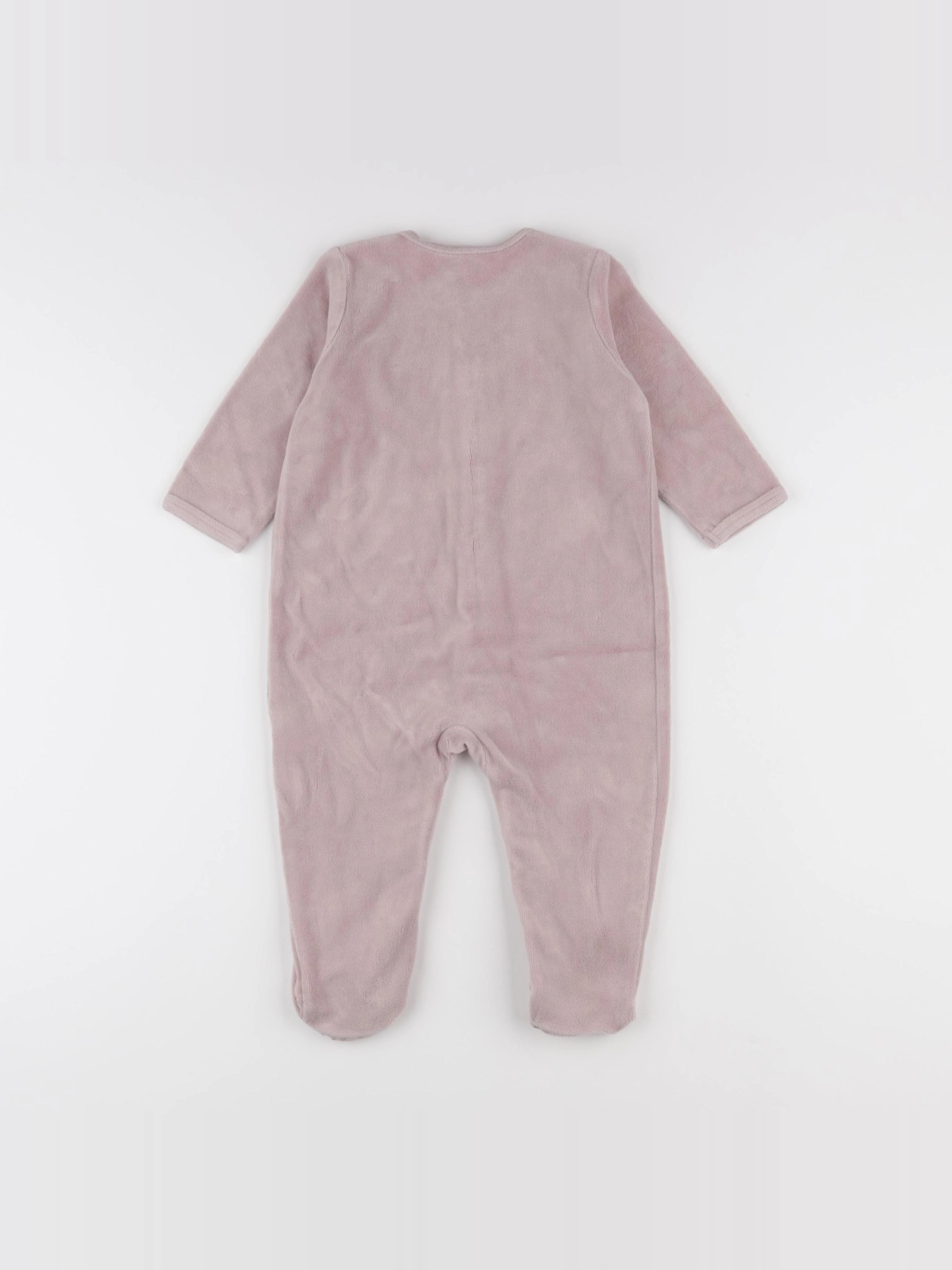 Vertbaudet - pyjama velours rose - 18 mois