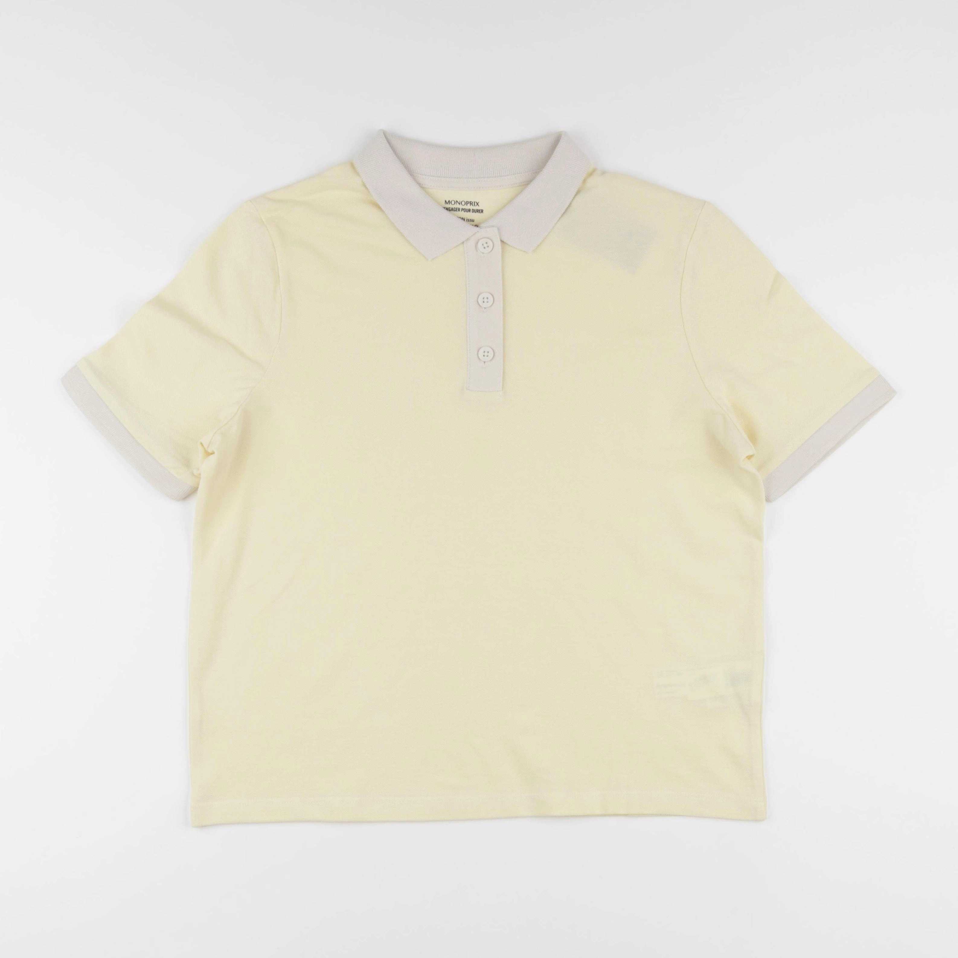 Monoprix - polo jaune - 14 ans