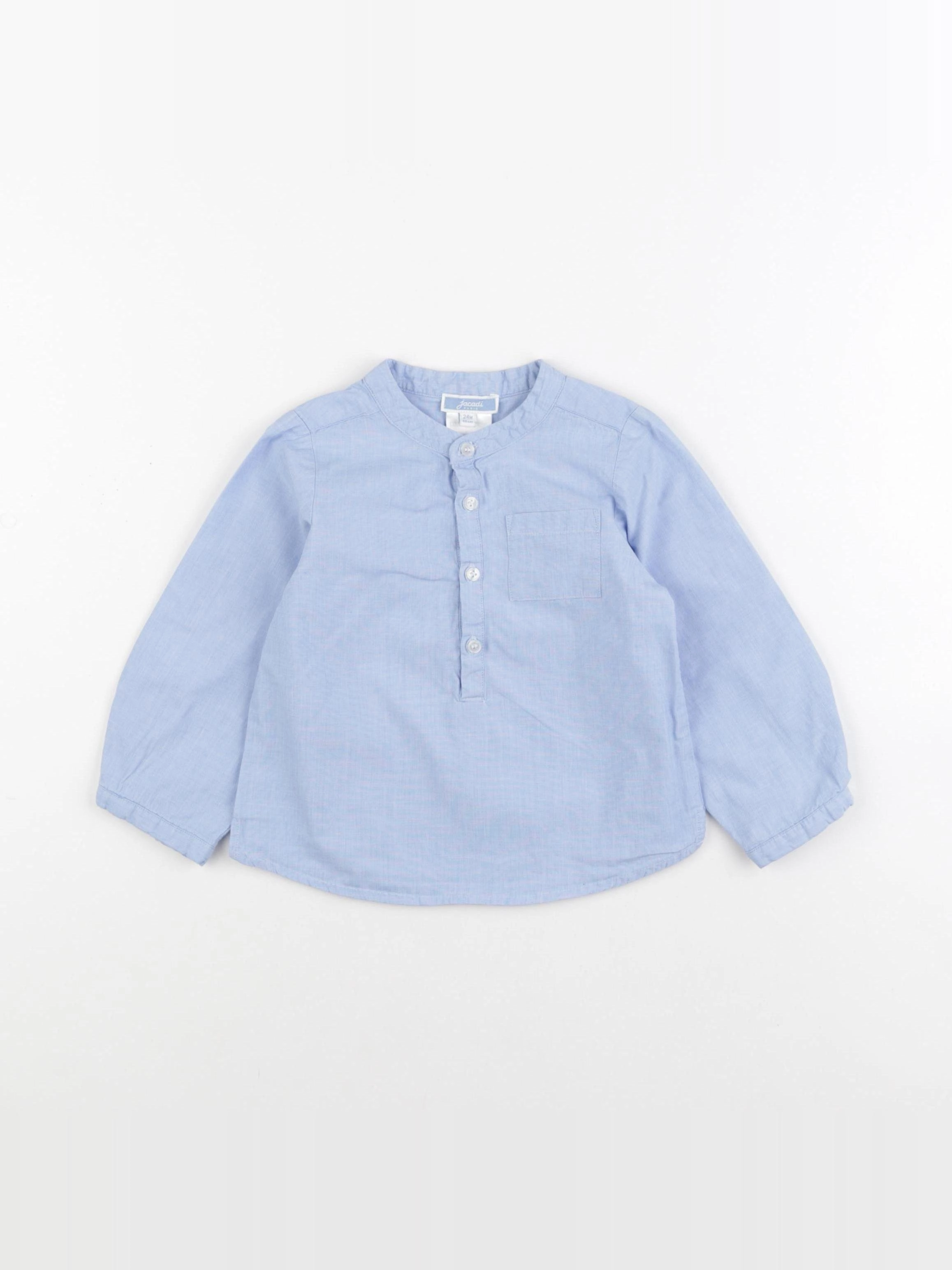 Jacadi - chemise bleu - 24 mois