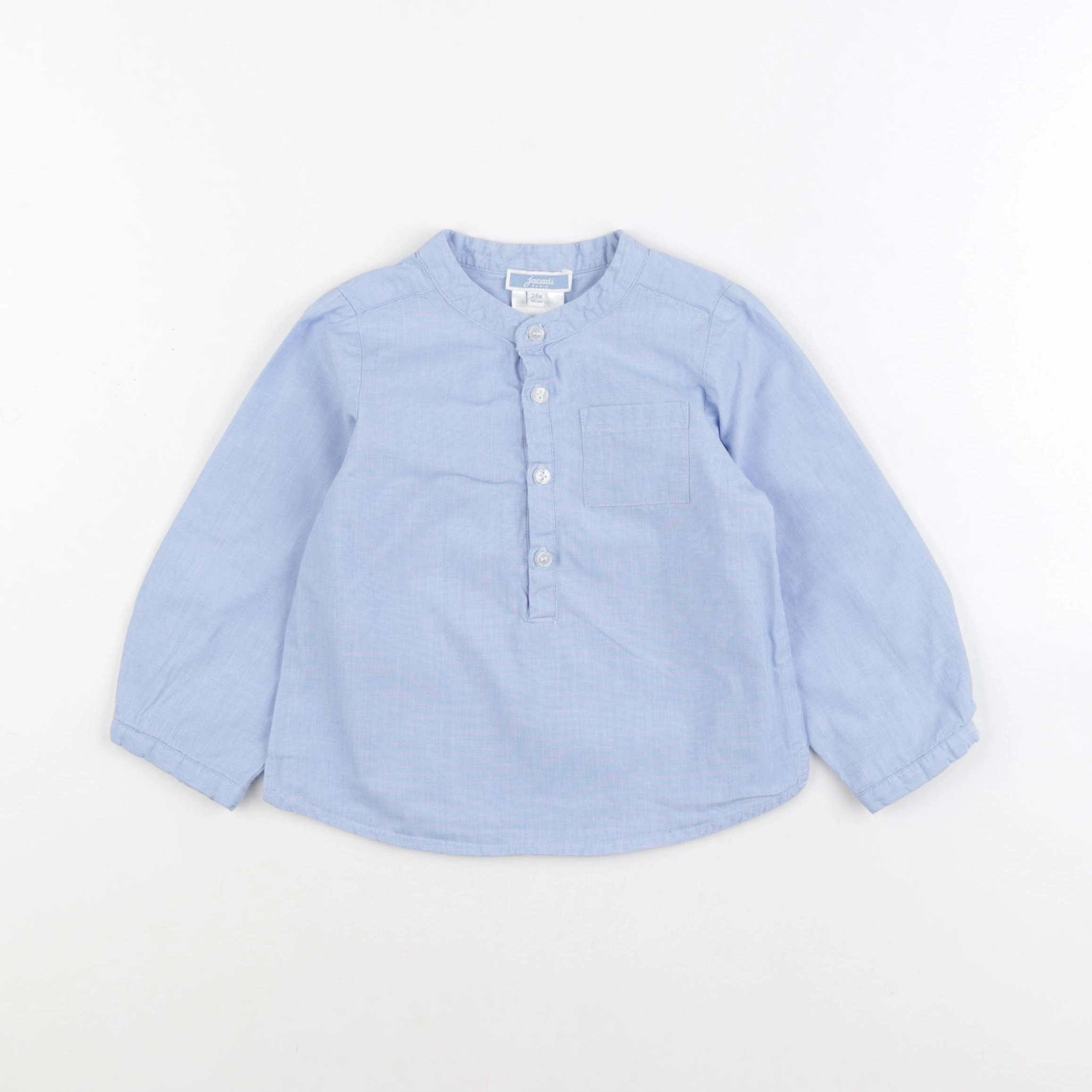 Jacadi - chemise bleu - 24 mois