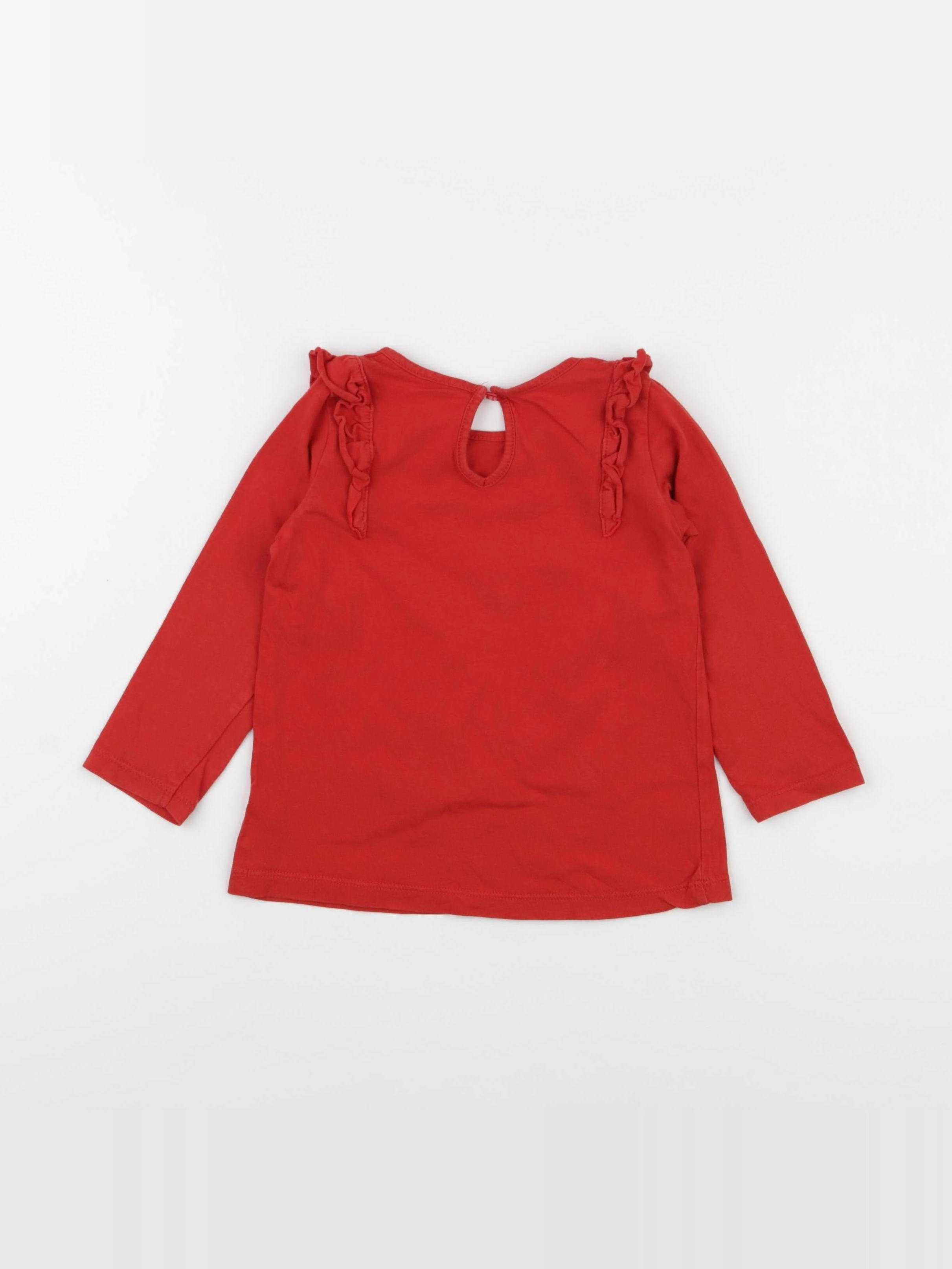 H&M - tee-shirt rouge - 12/18 mois