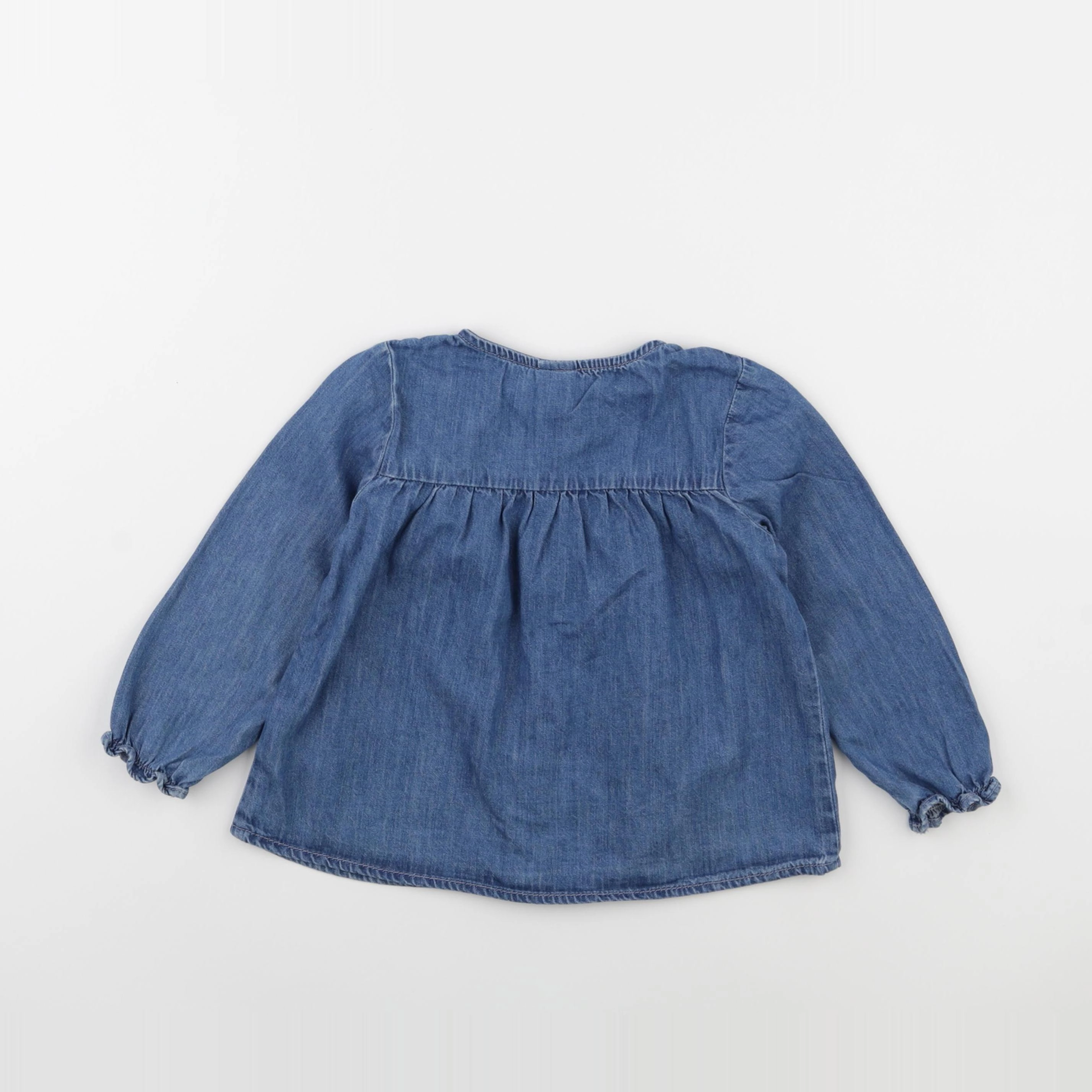 H&M - blouse bleu - 18/24 mois