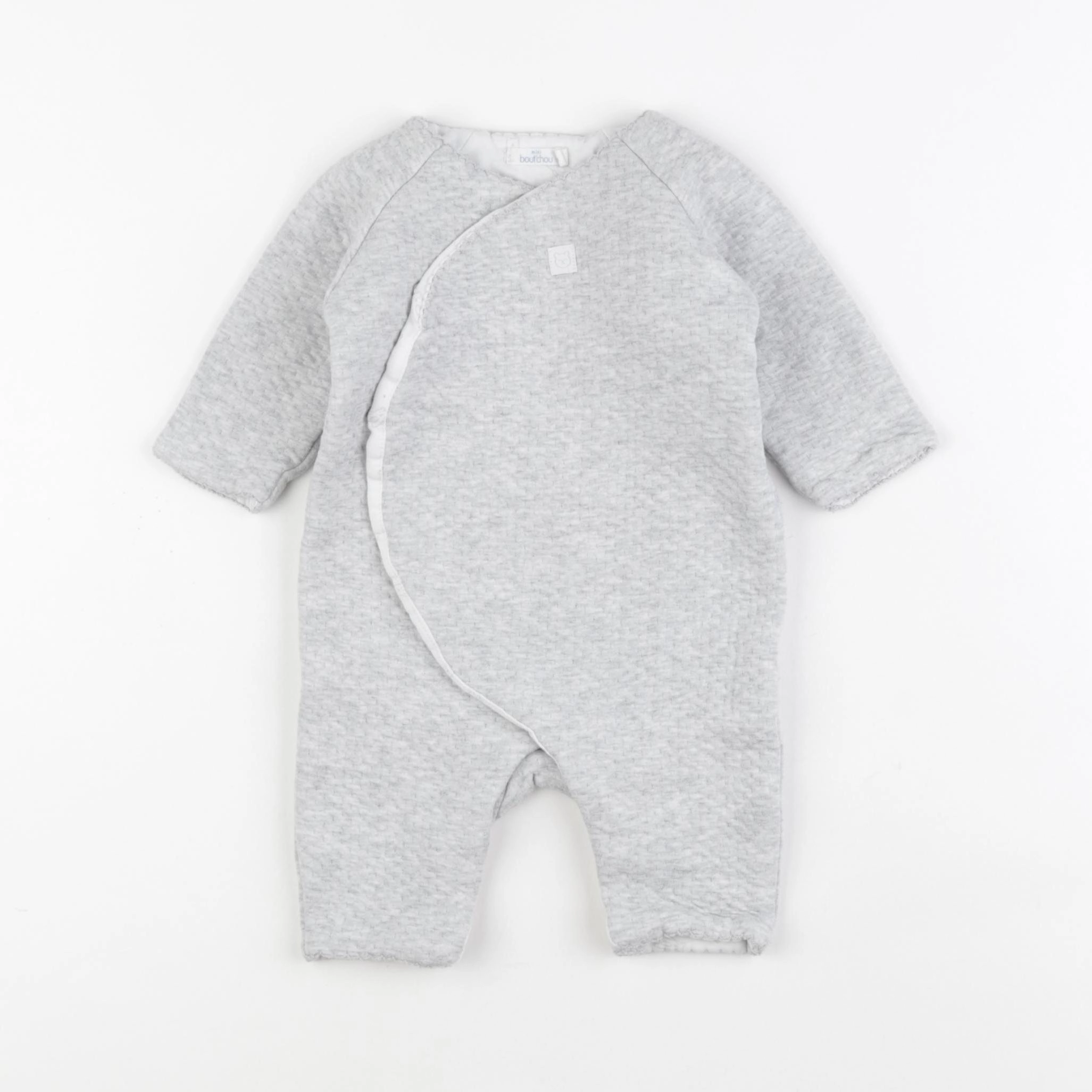 Boutchou - sur-pyjama coton gris - 1 mois