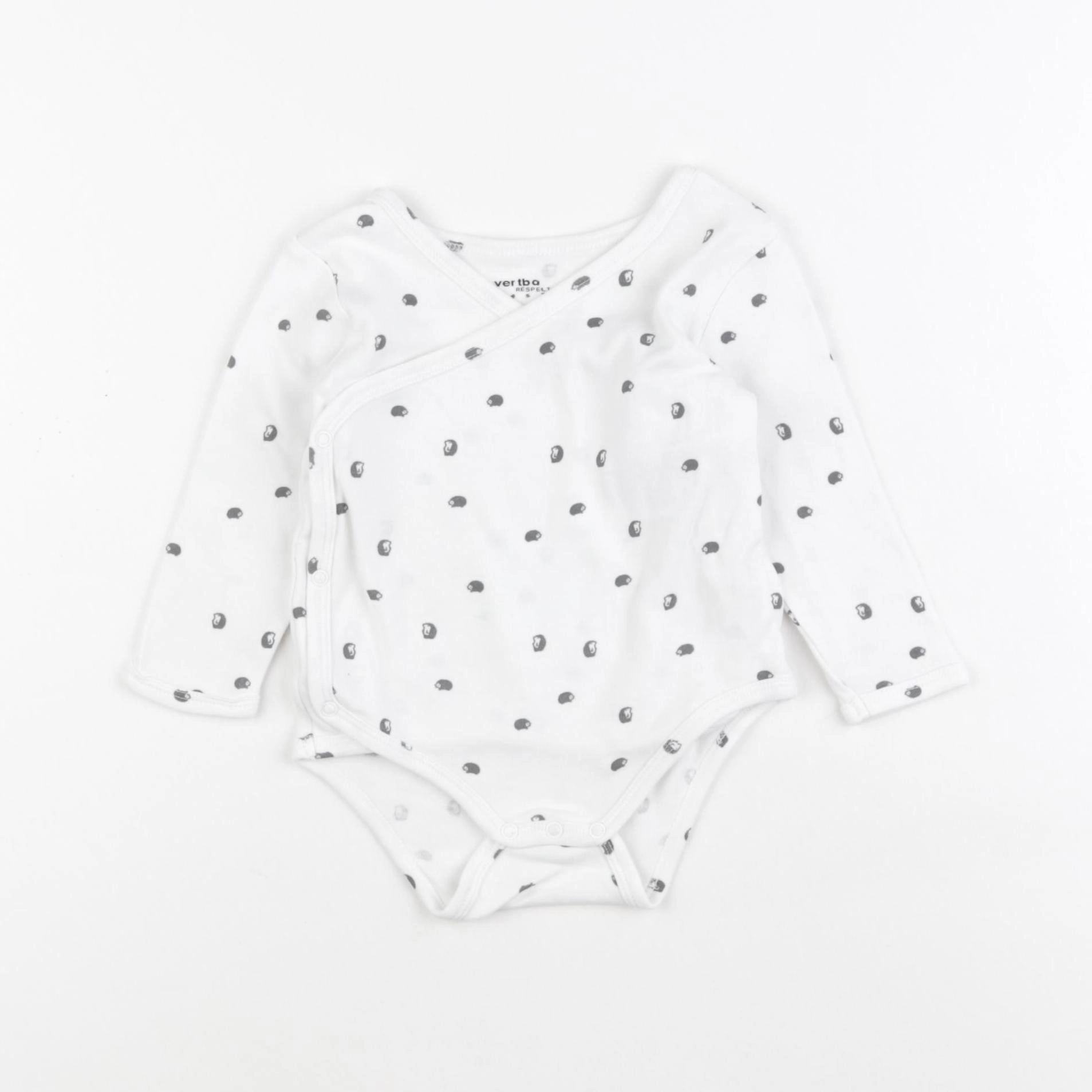 Vertbaudet - body blanc - 9 mois