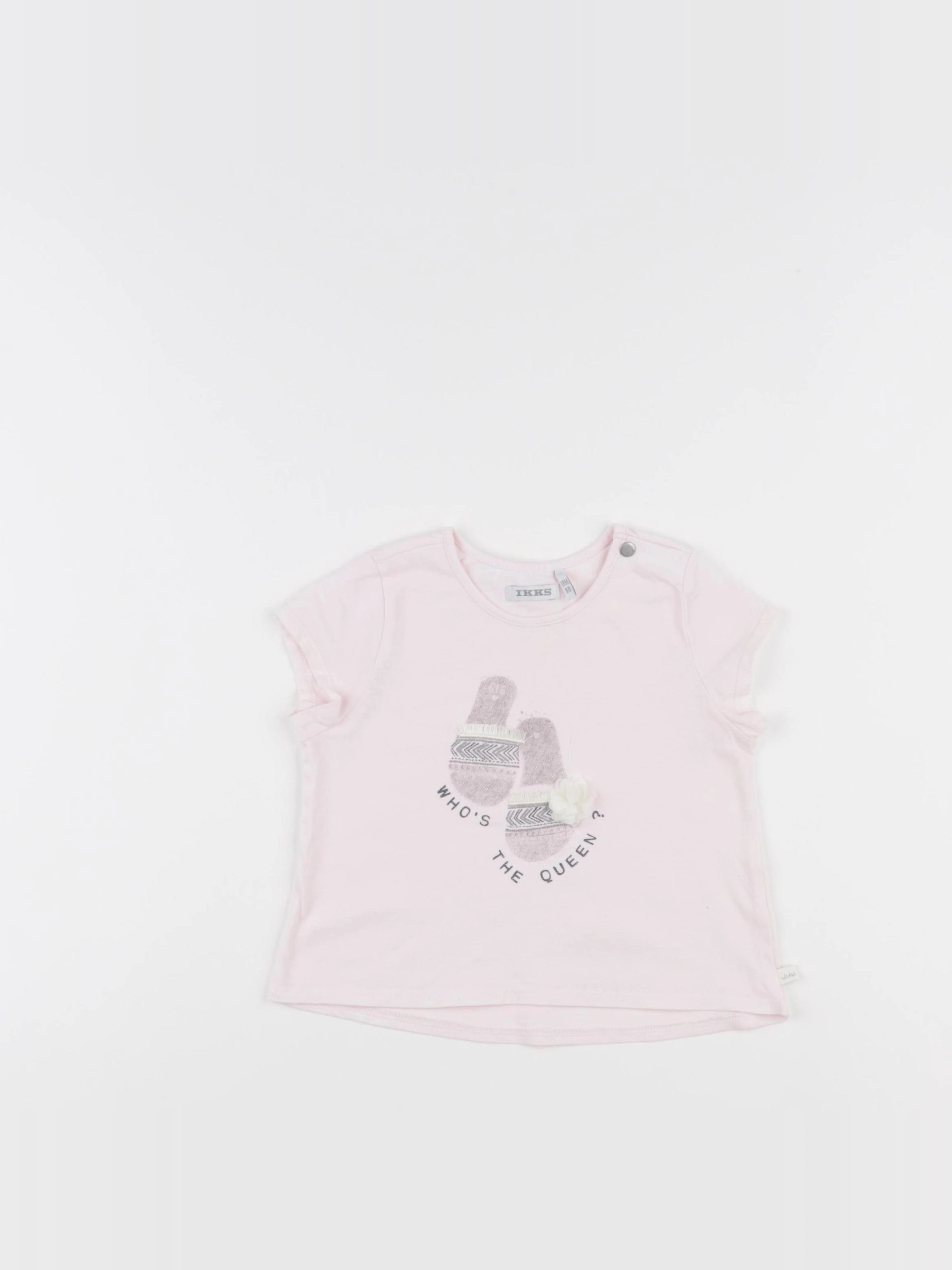 IKKS - tee-shirt rose - 18 mois