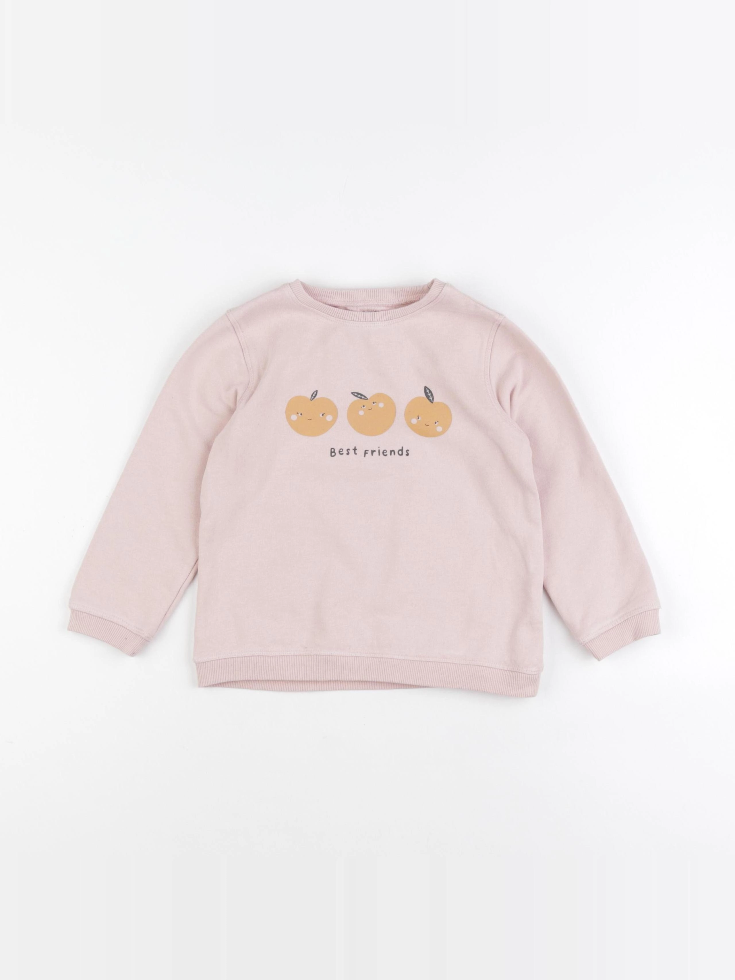 Vertbaudet - sweat rose - 5 ans