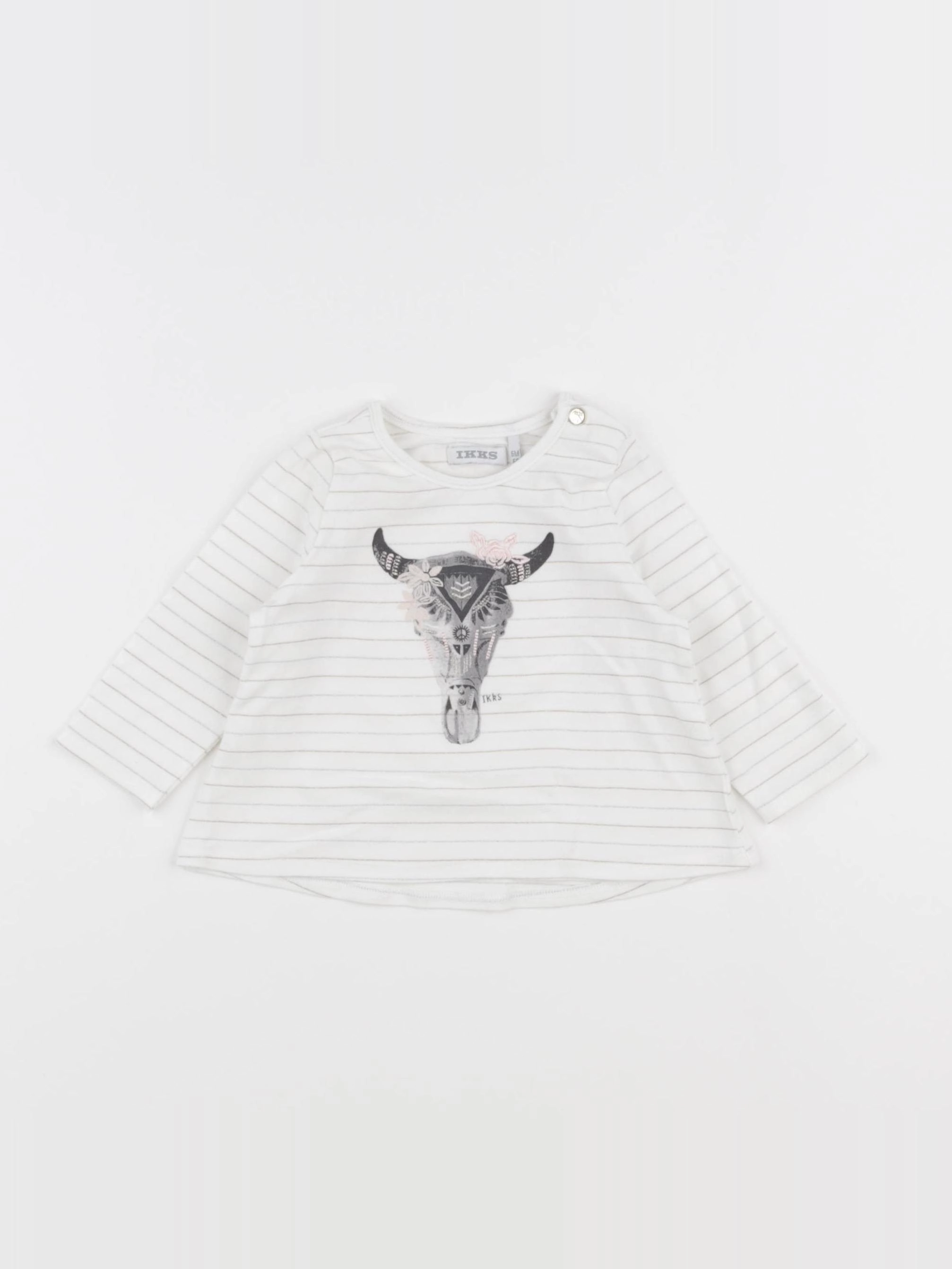 IKKS - tee-shirt blanc - 6 mois