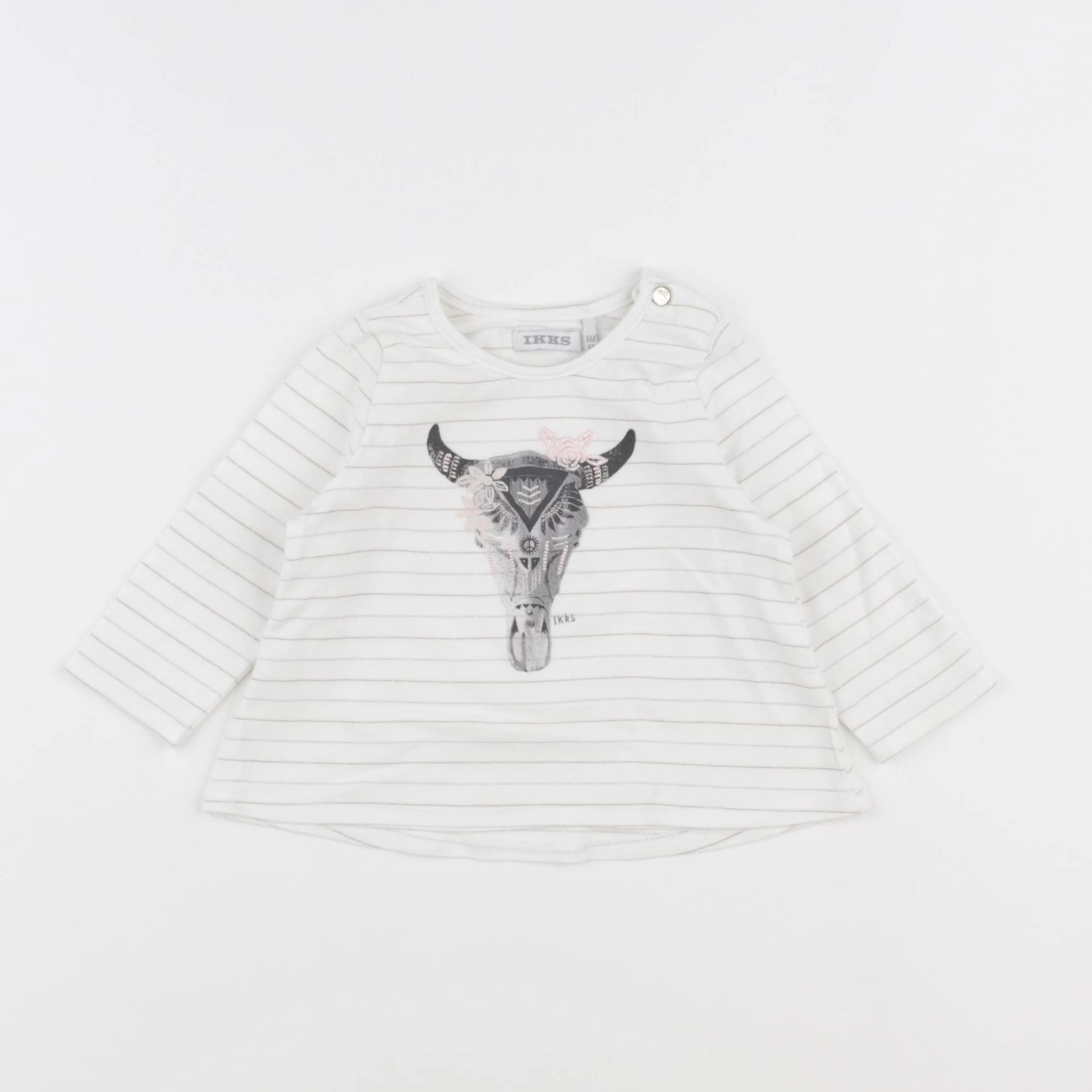IKKS - tee-shirt blanc - 6 mois