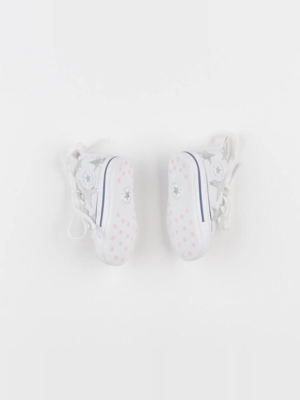 Converse - chaussons blanc, argent - pointure 17