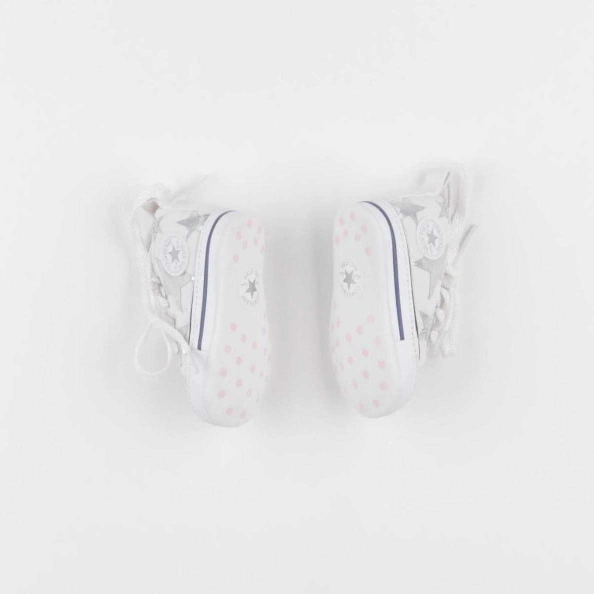 Converse - chaussons blanc, argent - pointure 17
