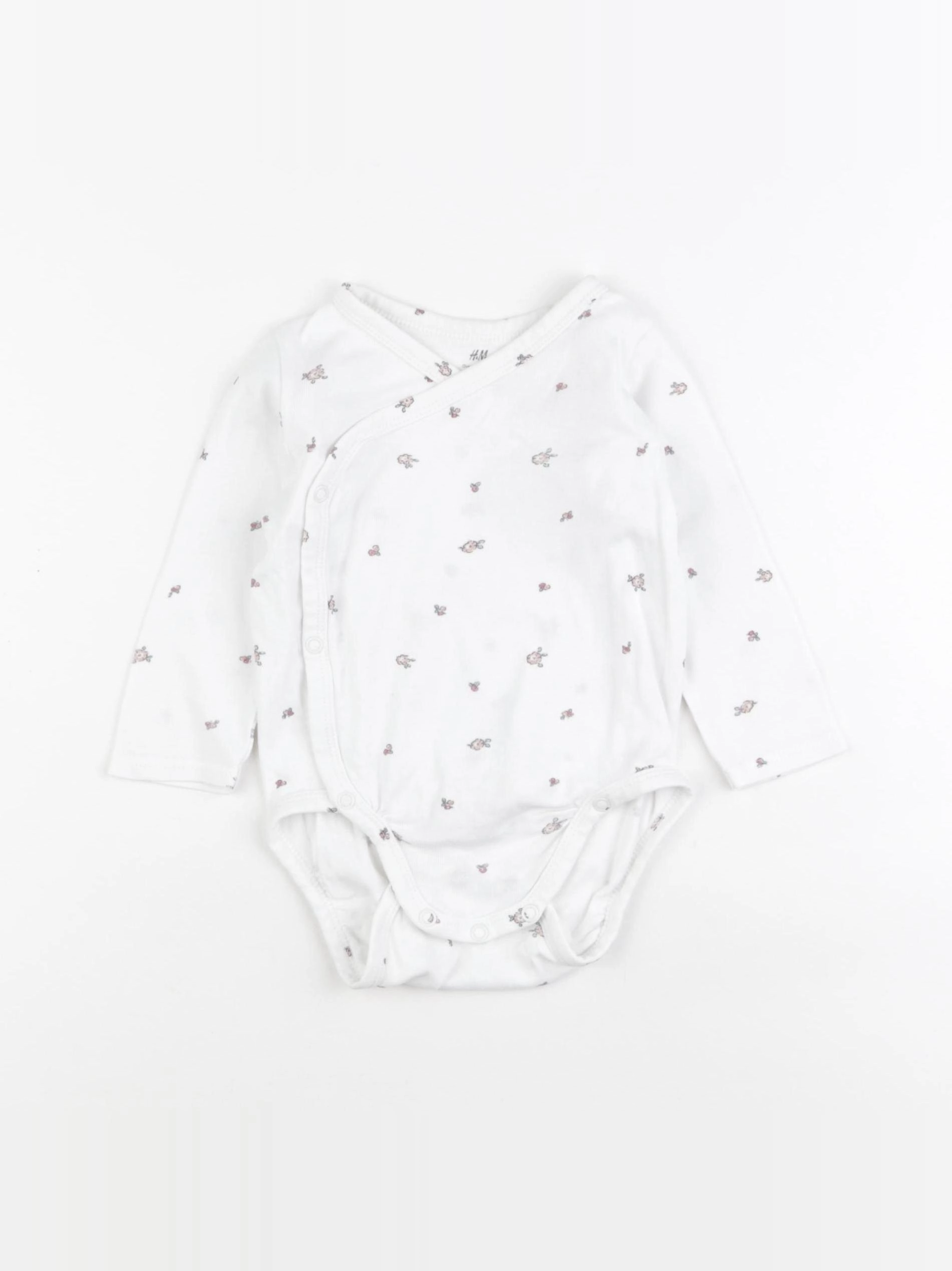 H&M - body blanc - 6/9 mois