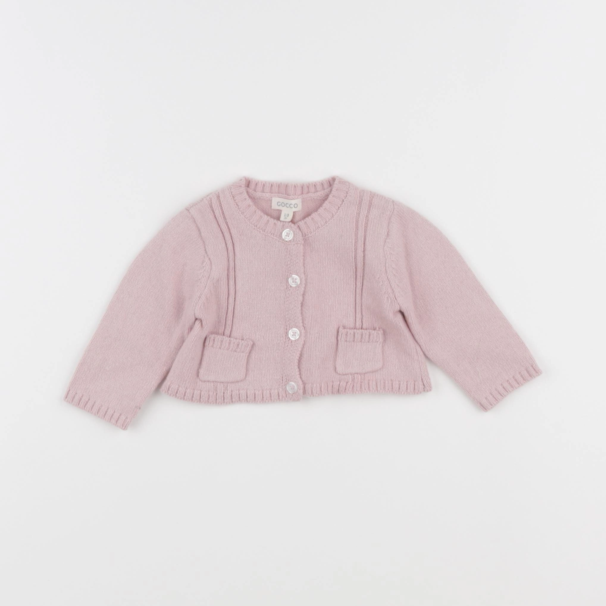 Gocco - gilet rose - 1/3 mois