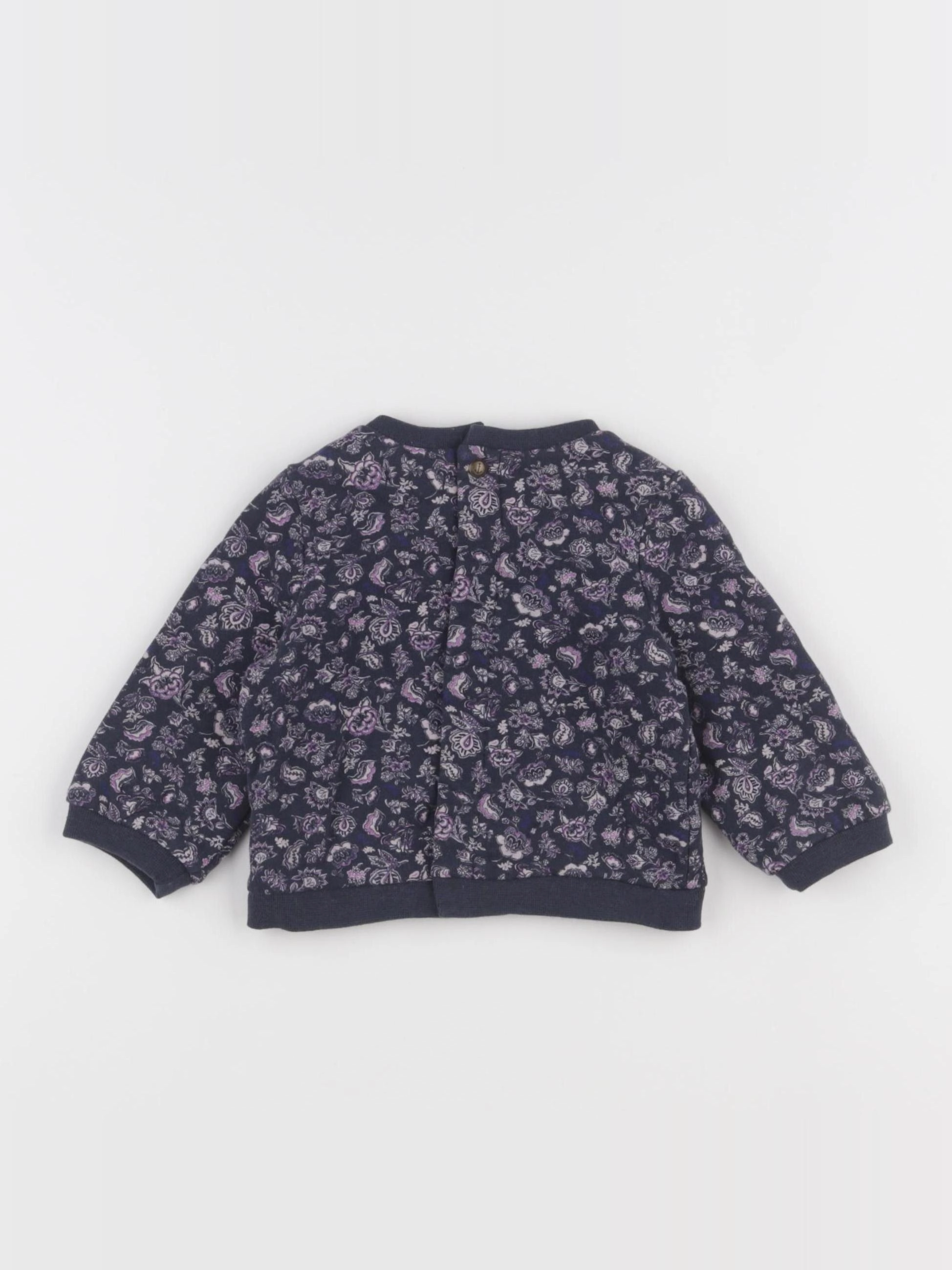 IKKS - sweat bleu - 6 mois