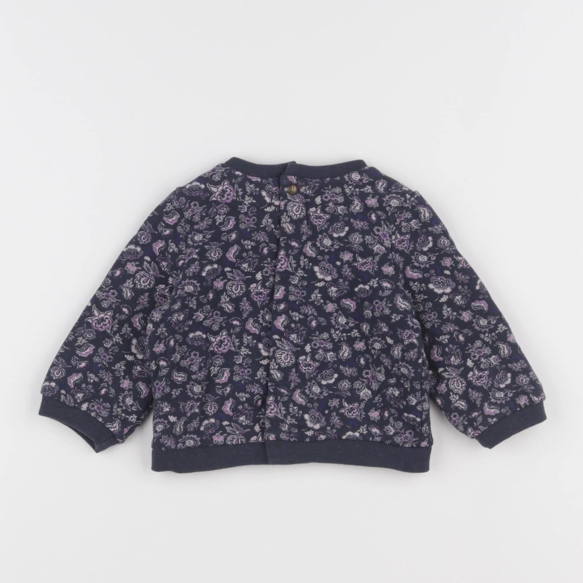 IKKS - sweat bleu - 6 mois