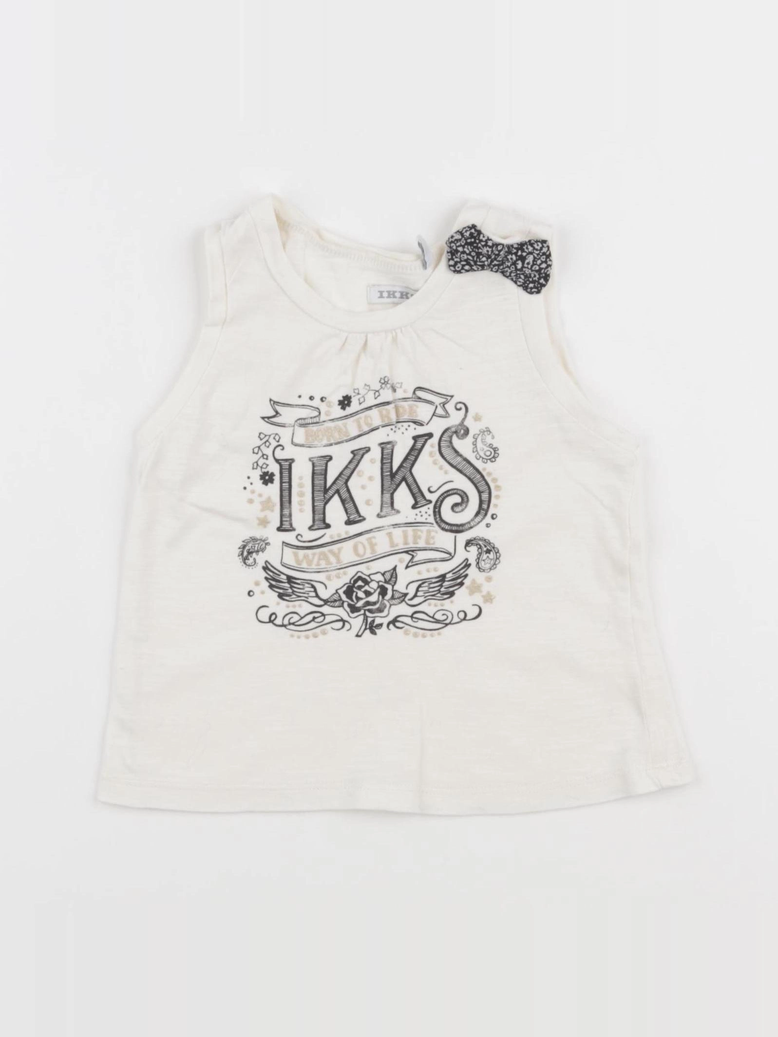 IKKS - débardeur blanc - 18 mois