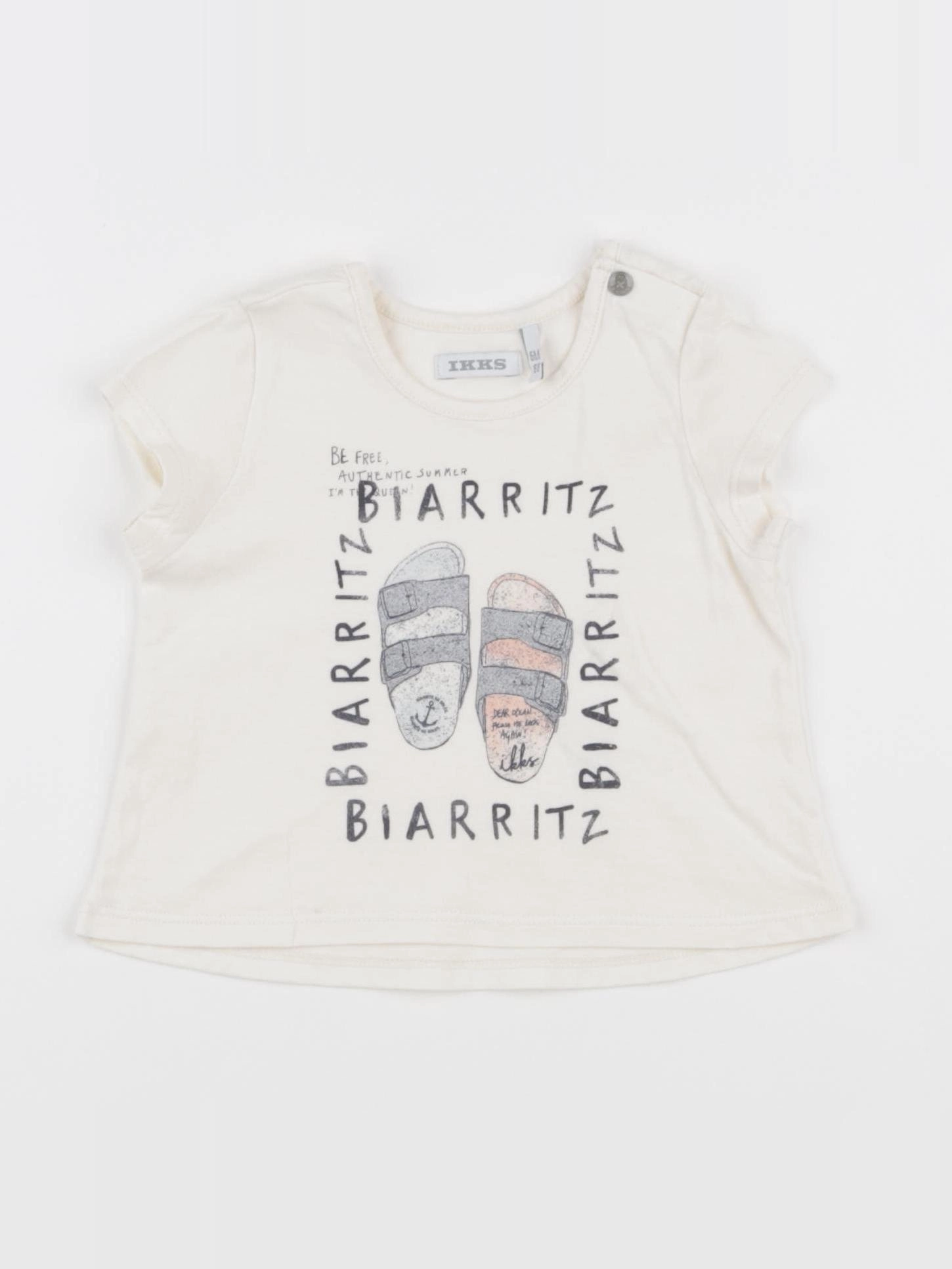 IKKS - tee-shirt blanc - 6 mois