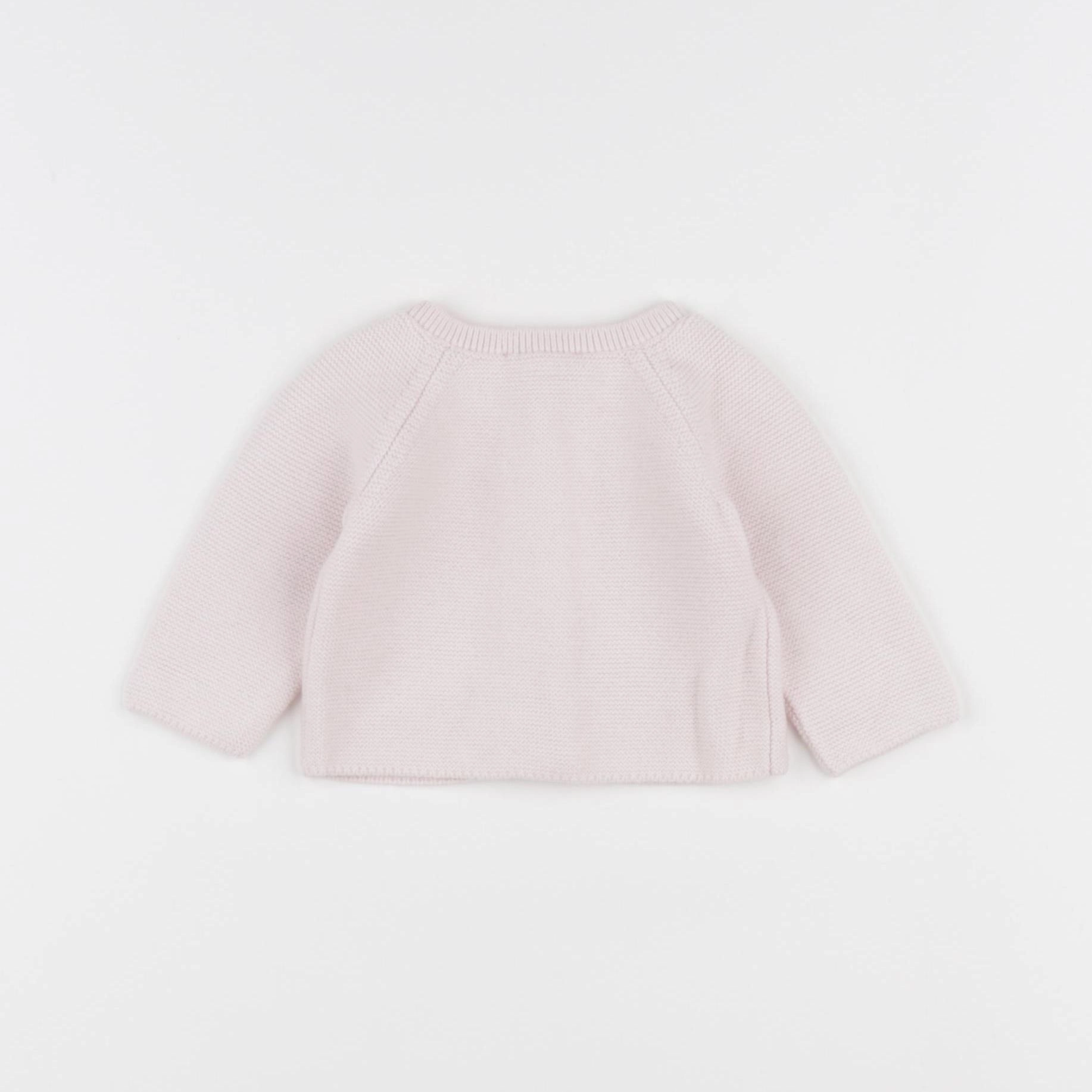 Jacadi - gilet rose - 1 mois